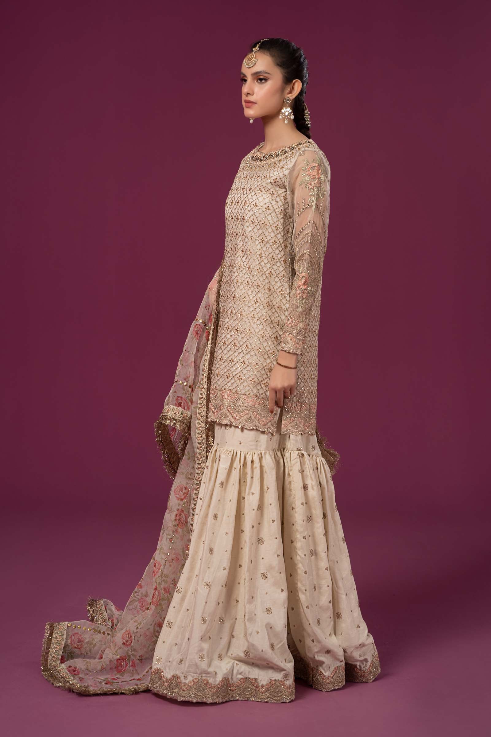 3 Piece Embroidered Organza Suit - Image 7
