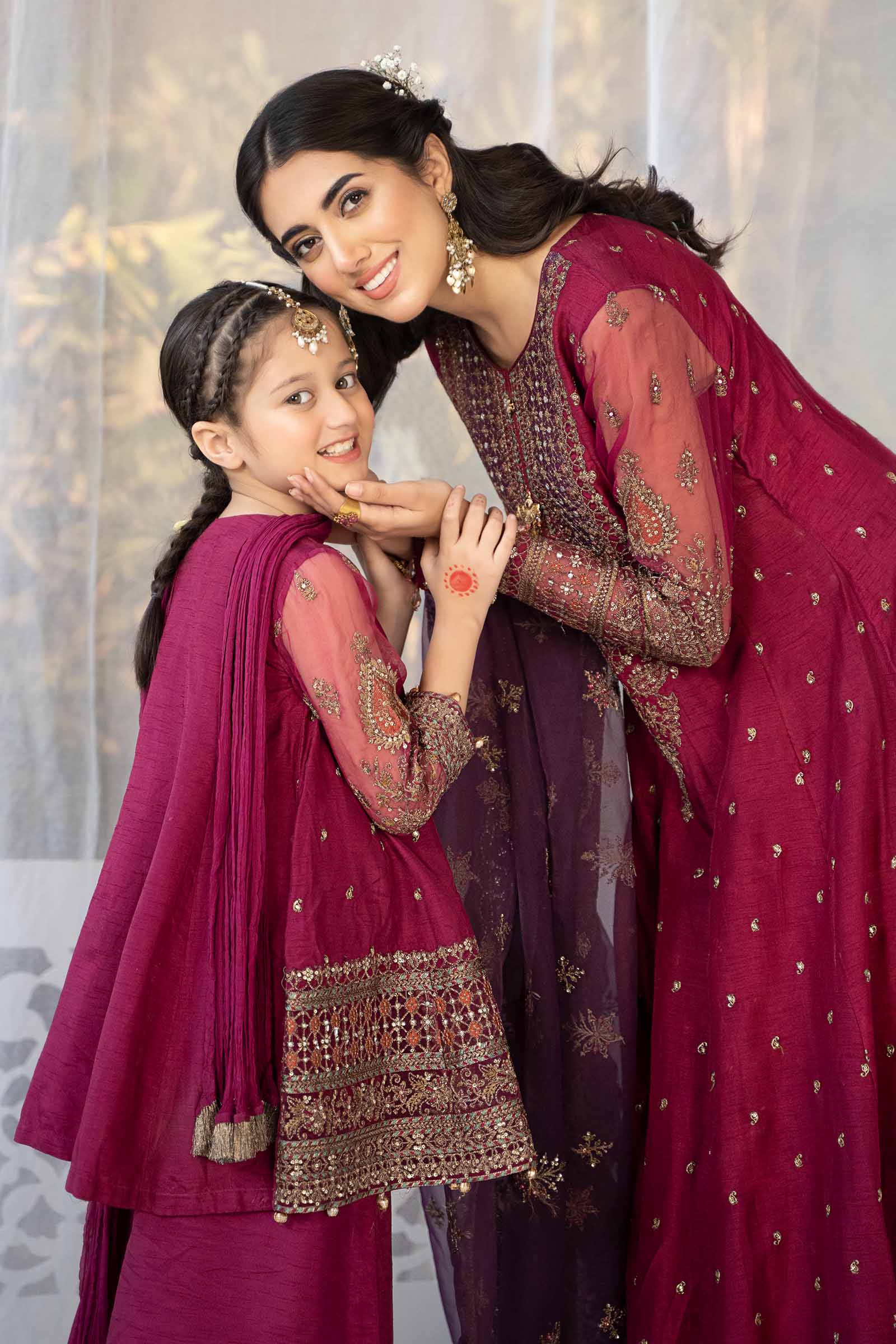 3 Piece Embroidered Raw Silk Suit - Image 7