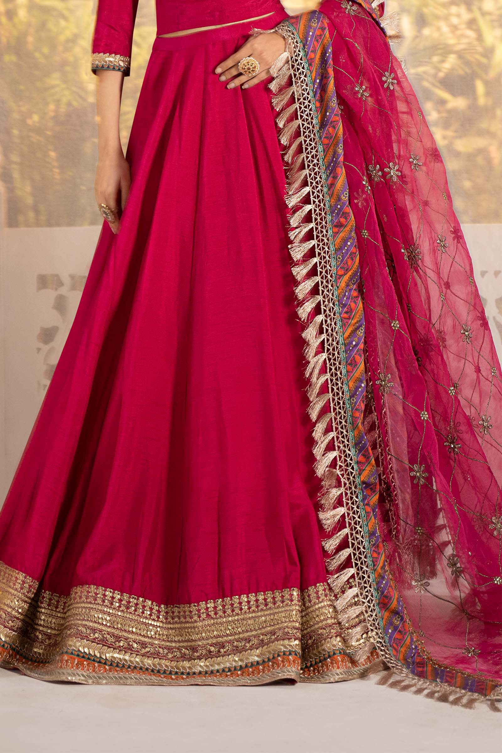 3 Piece Dyed Raw Silk Suit - Image 5