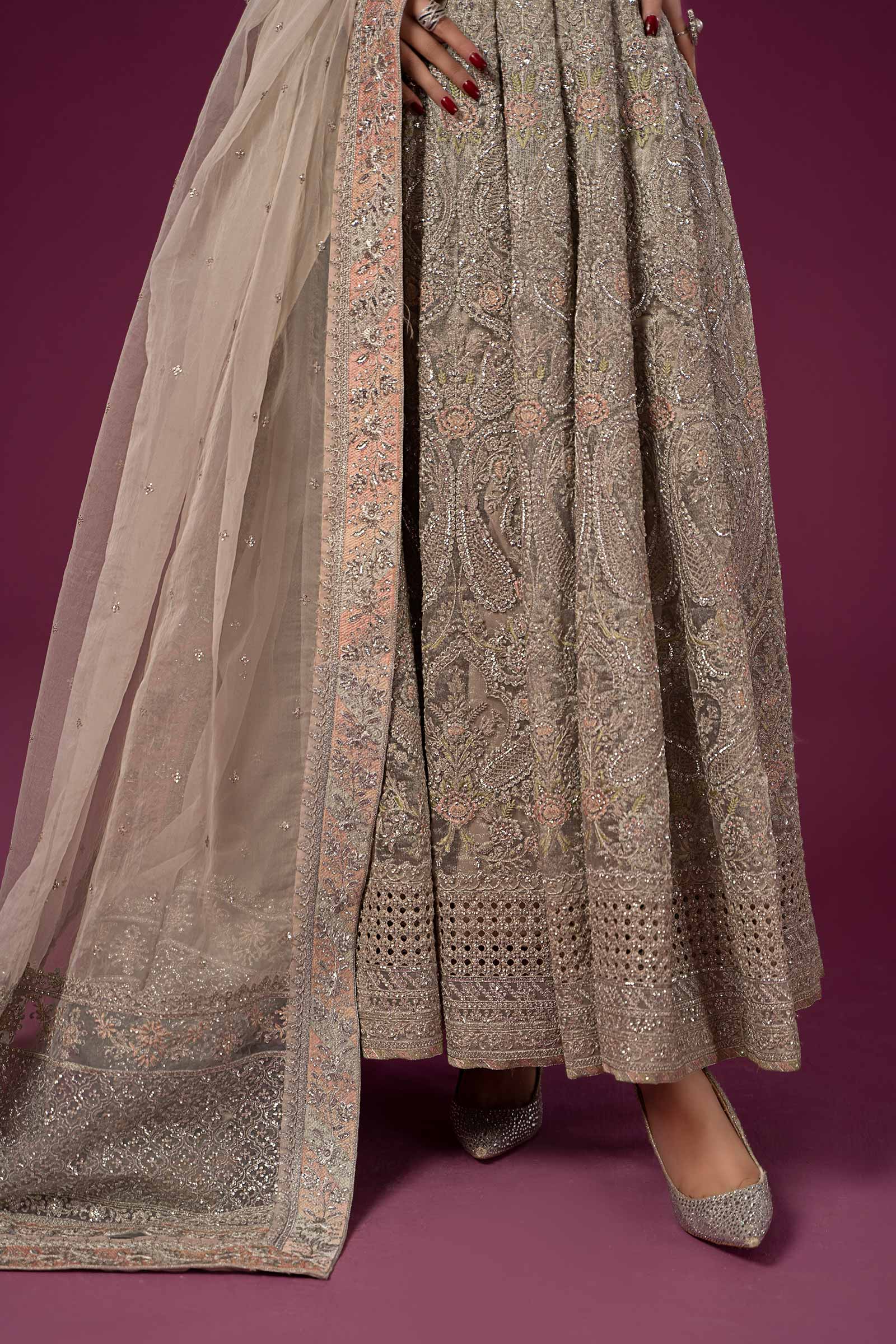 3 Piece Embroidered Net Suit - Image 5