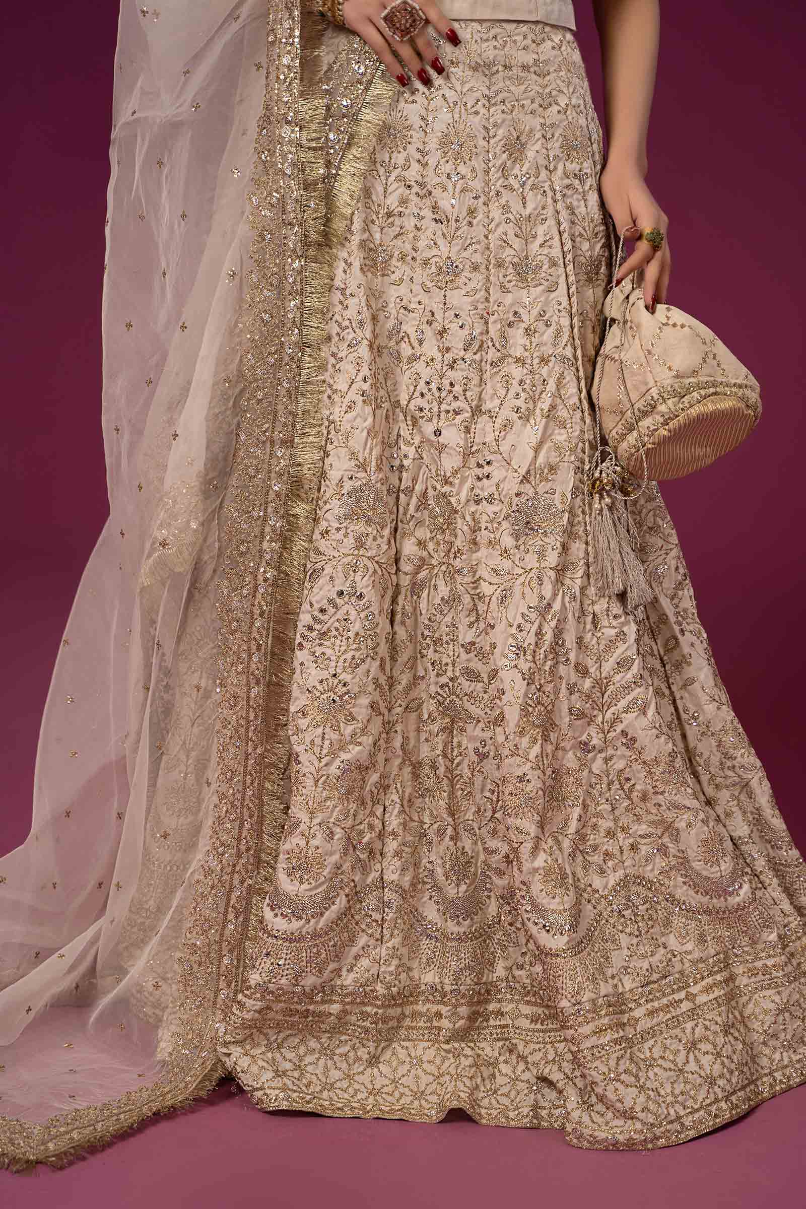 3 Piece Embroidered Raw Silk Suit - Image 6