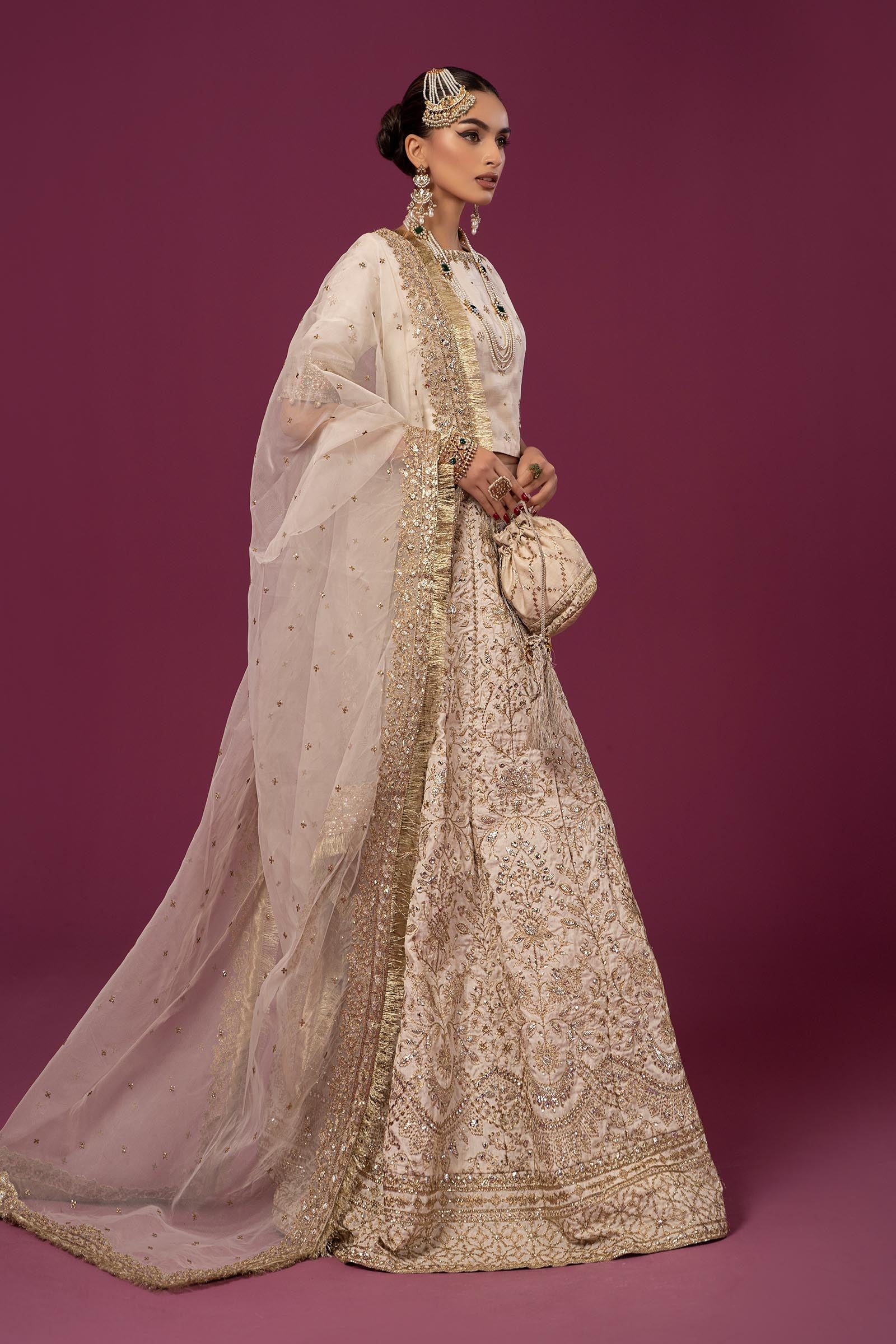 3 Piece Embroidered Raw Silk Suit - Image 7