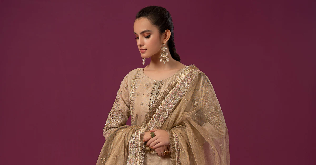 3 Piece Embroidered Masoori Suit - Image 11