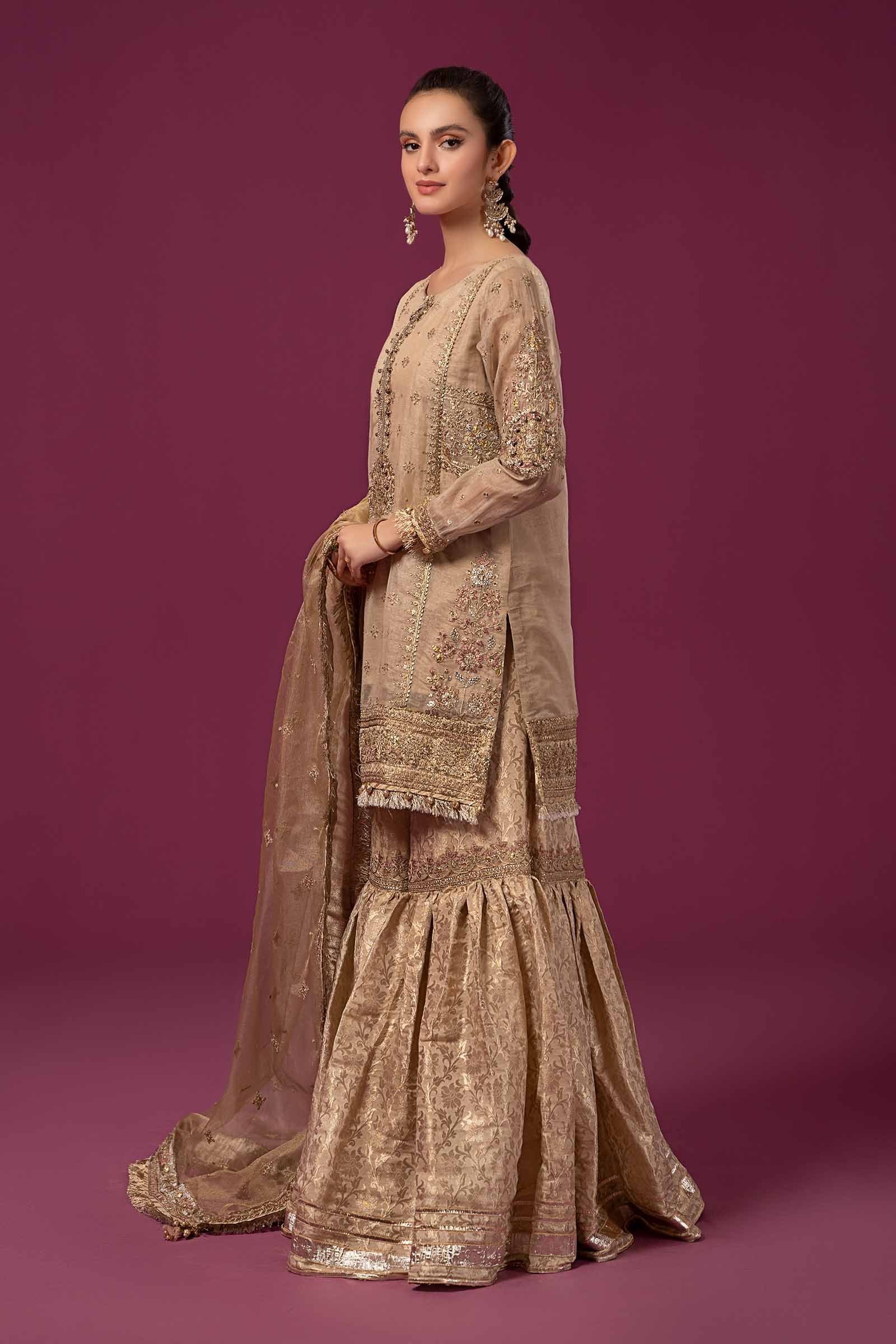 3 Piece Embroidered Masoori Suit - Image 9