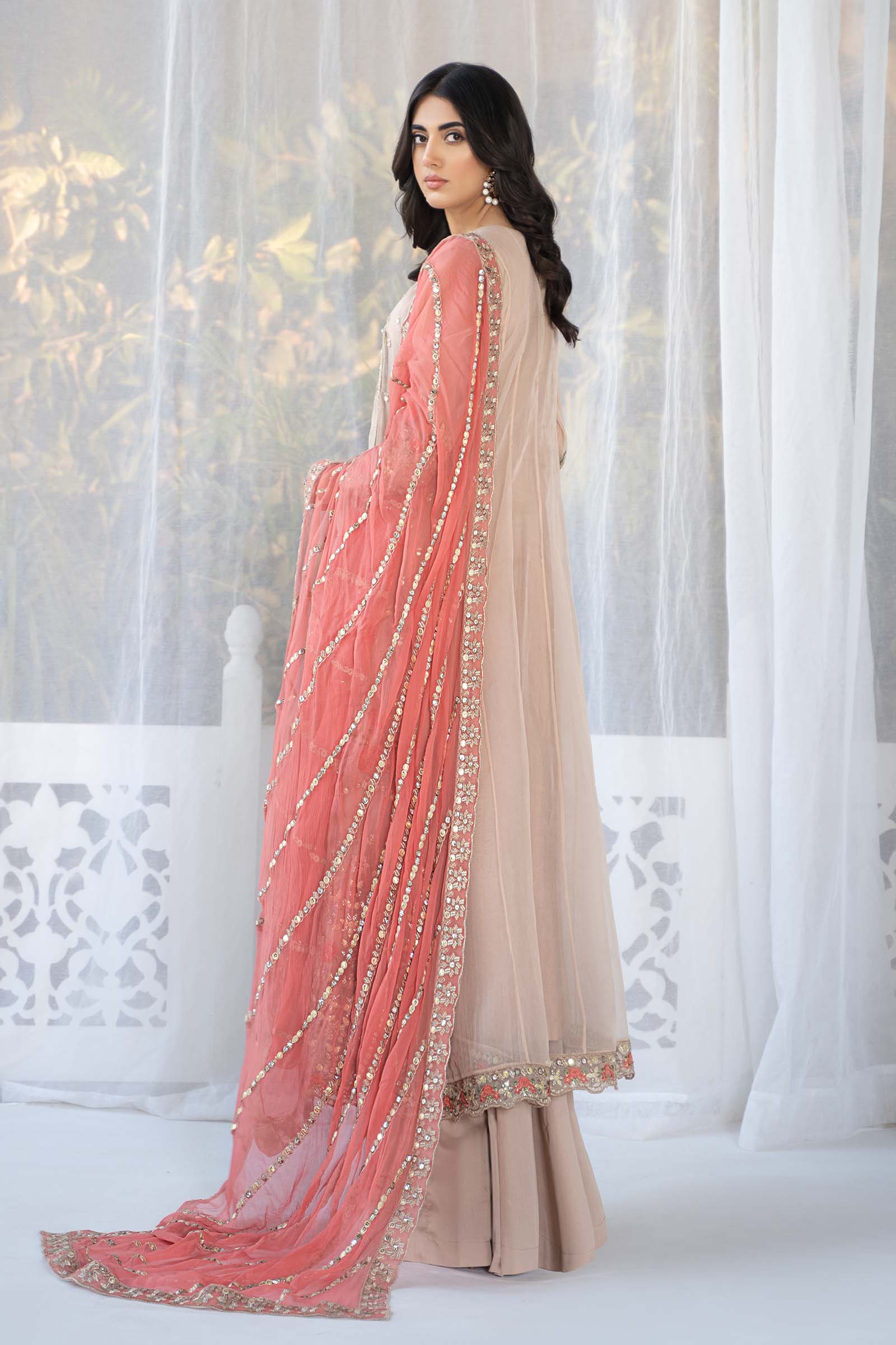 3 Piece Embroidered Organza Suit - Image 6