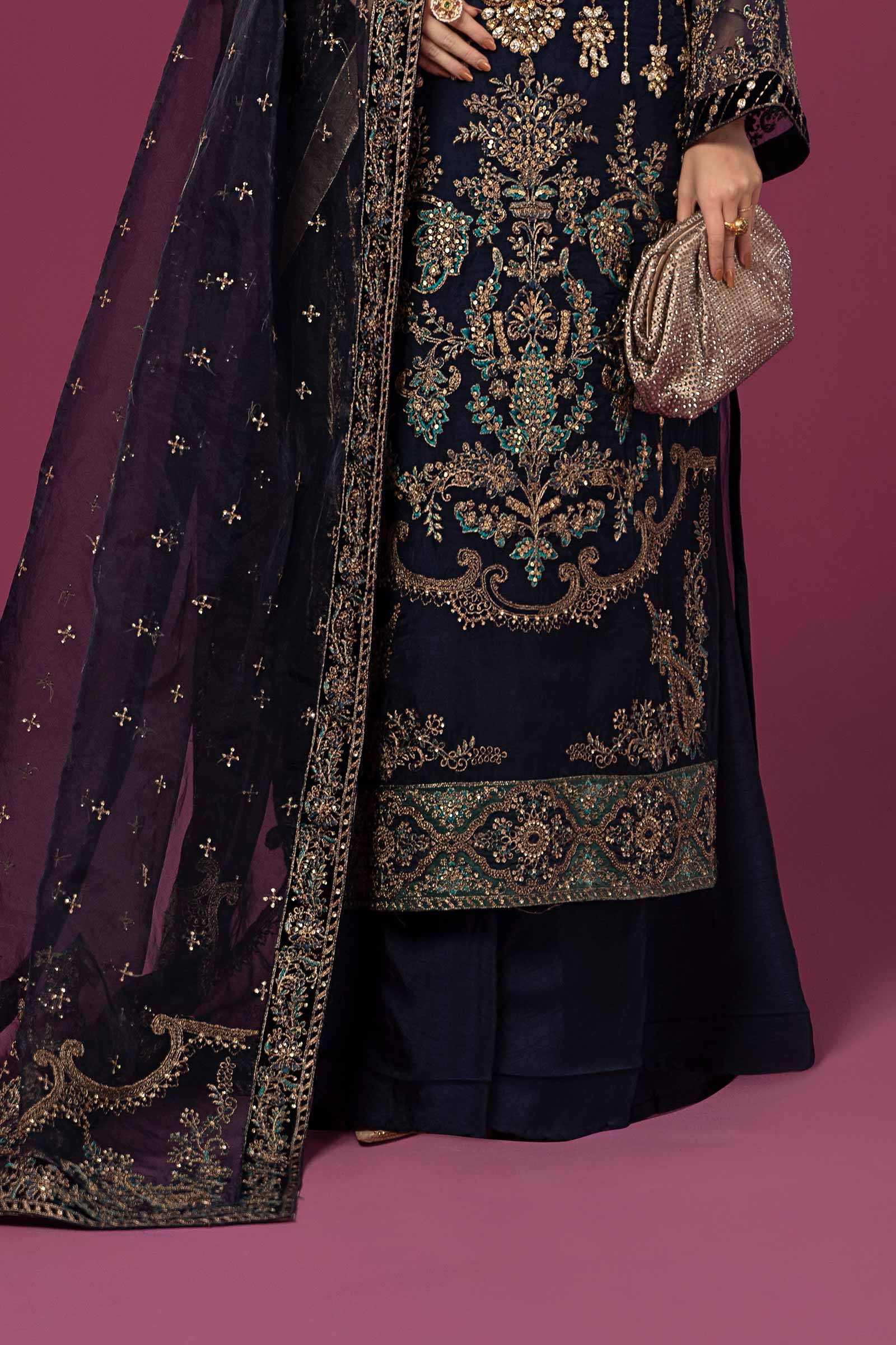 3 Piece Embroidered Organza Suit - Image 5