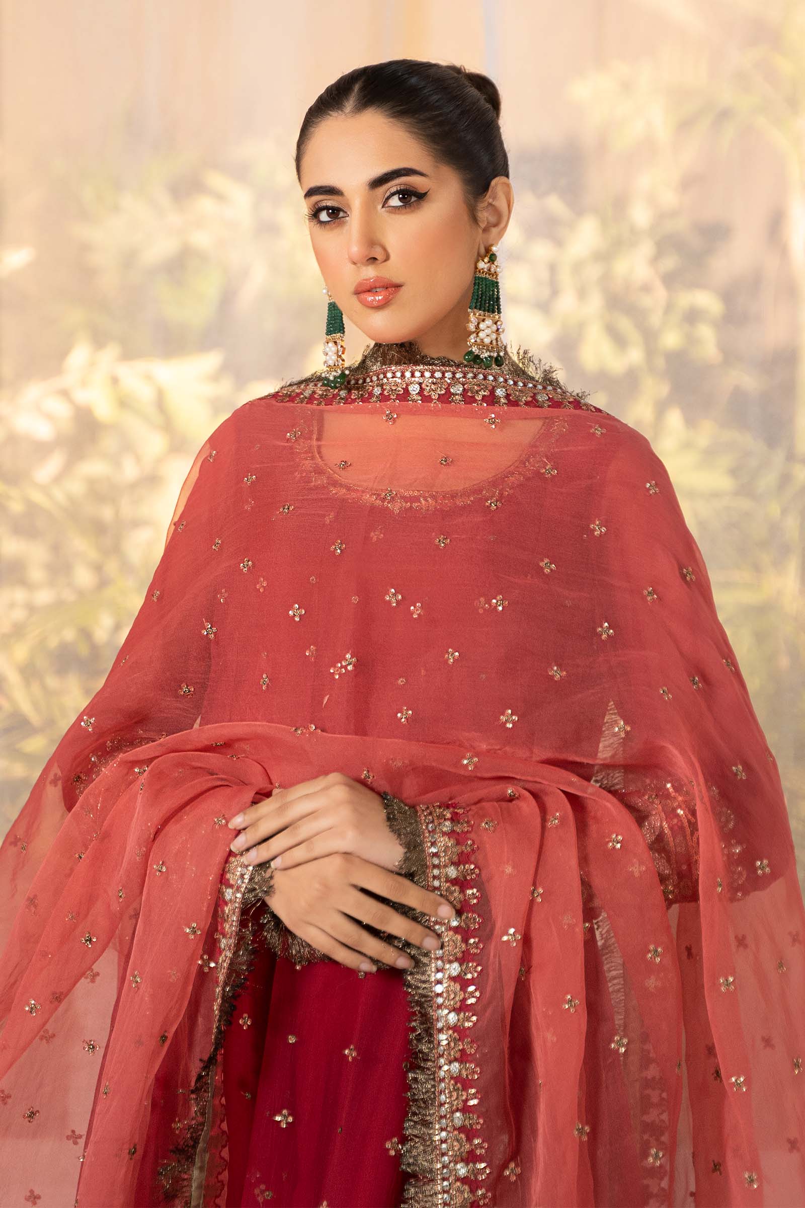 3 Piece Dyed Chiffon Suit - Image 3
