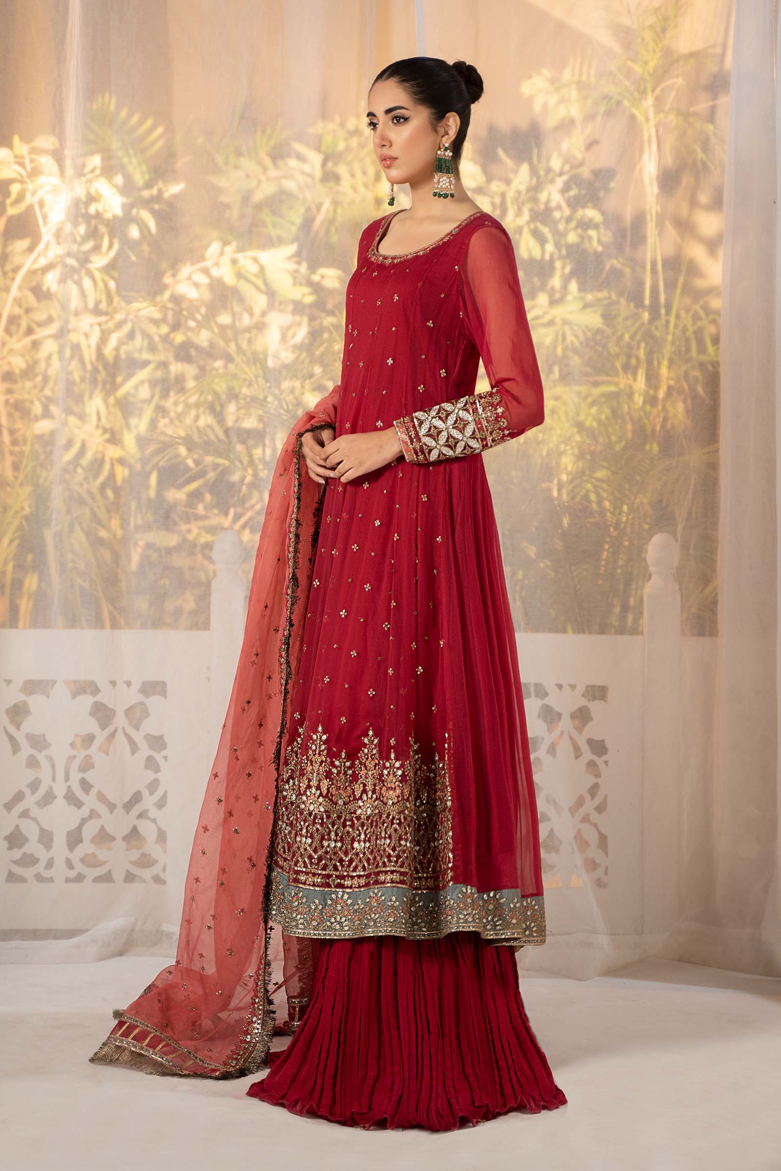 3 Piece Dyed Chiffon Suit - Image 5