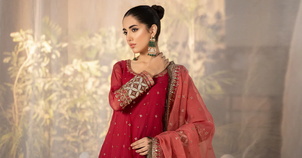 3 Piece Dyed Chiffon Suit - Image 7