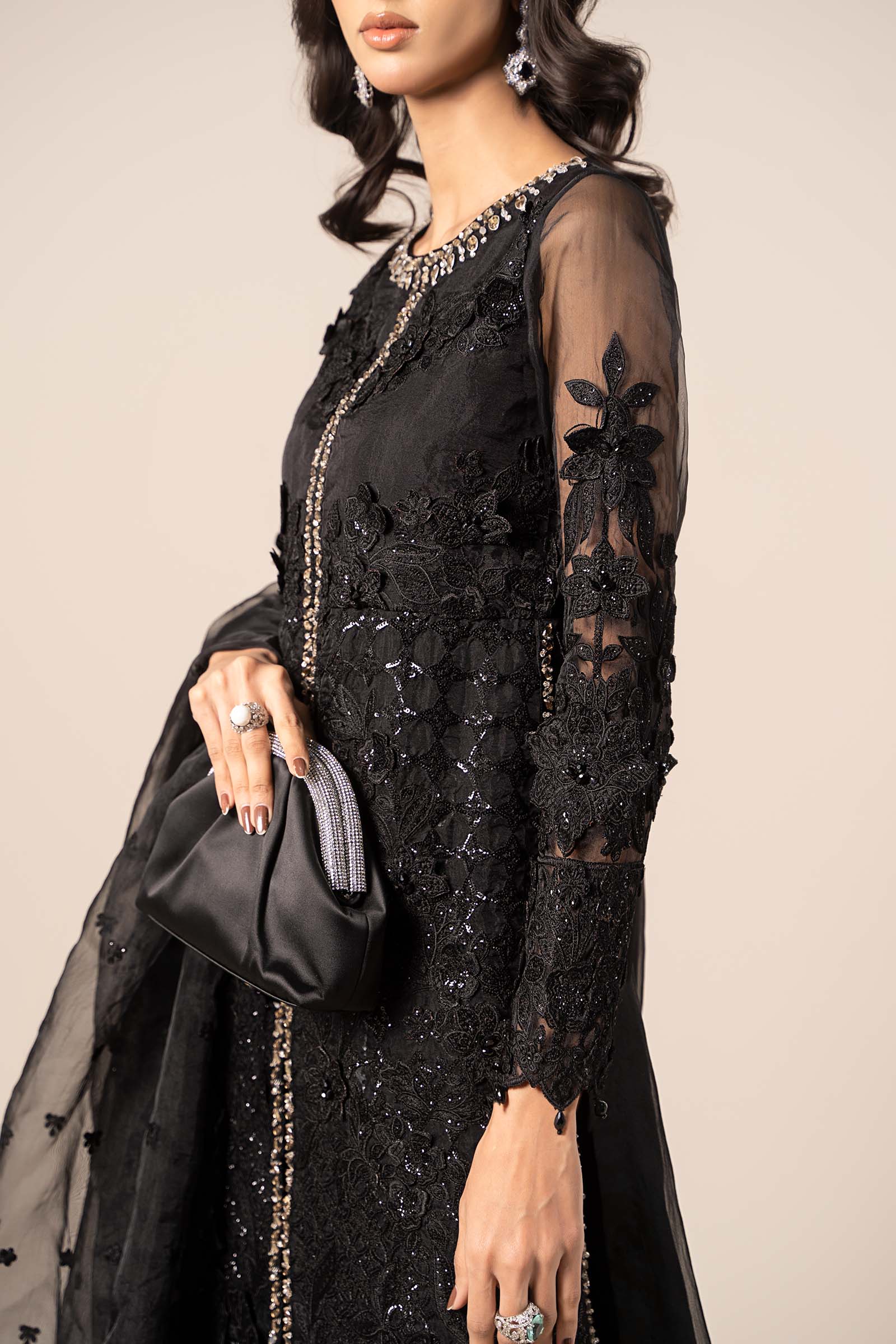 3 Piece Embroidered Organza Suit - Image 10