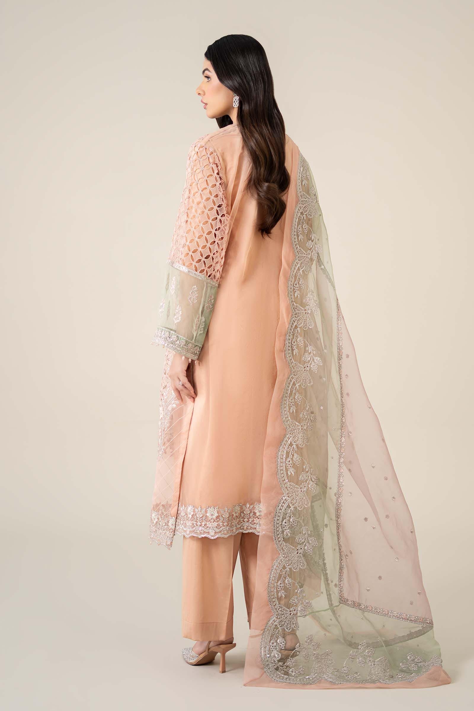 3 Piece Embroidered Organza Suit - Image 10