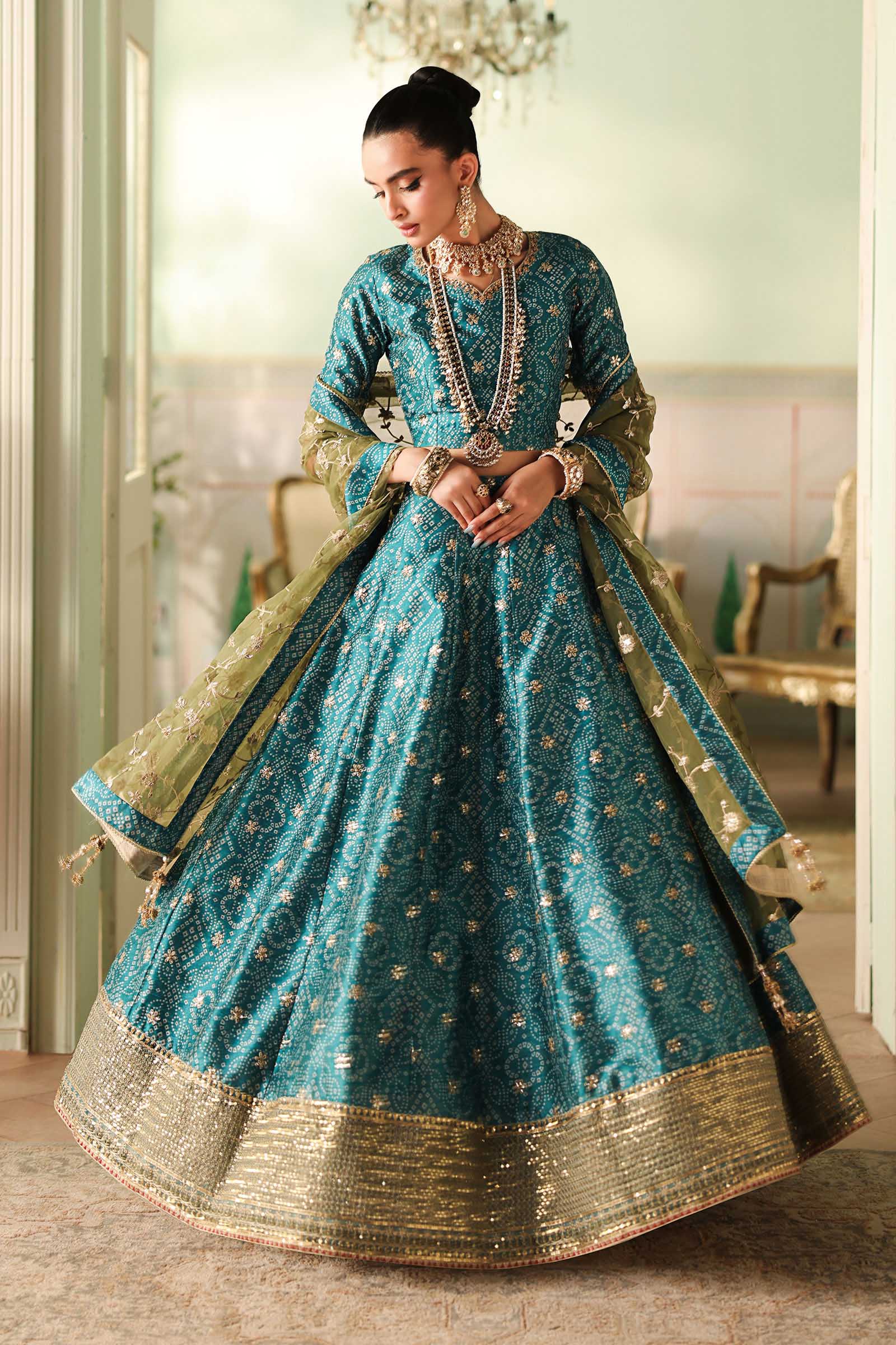 3 Piece Embroidered Raw Silk Suit - Image 5
