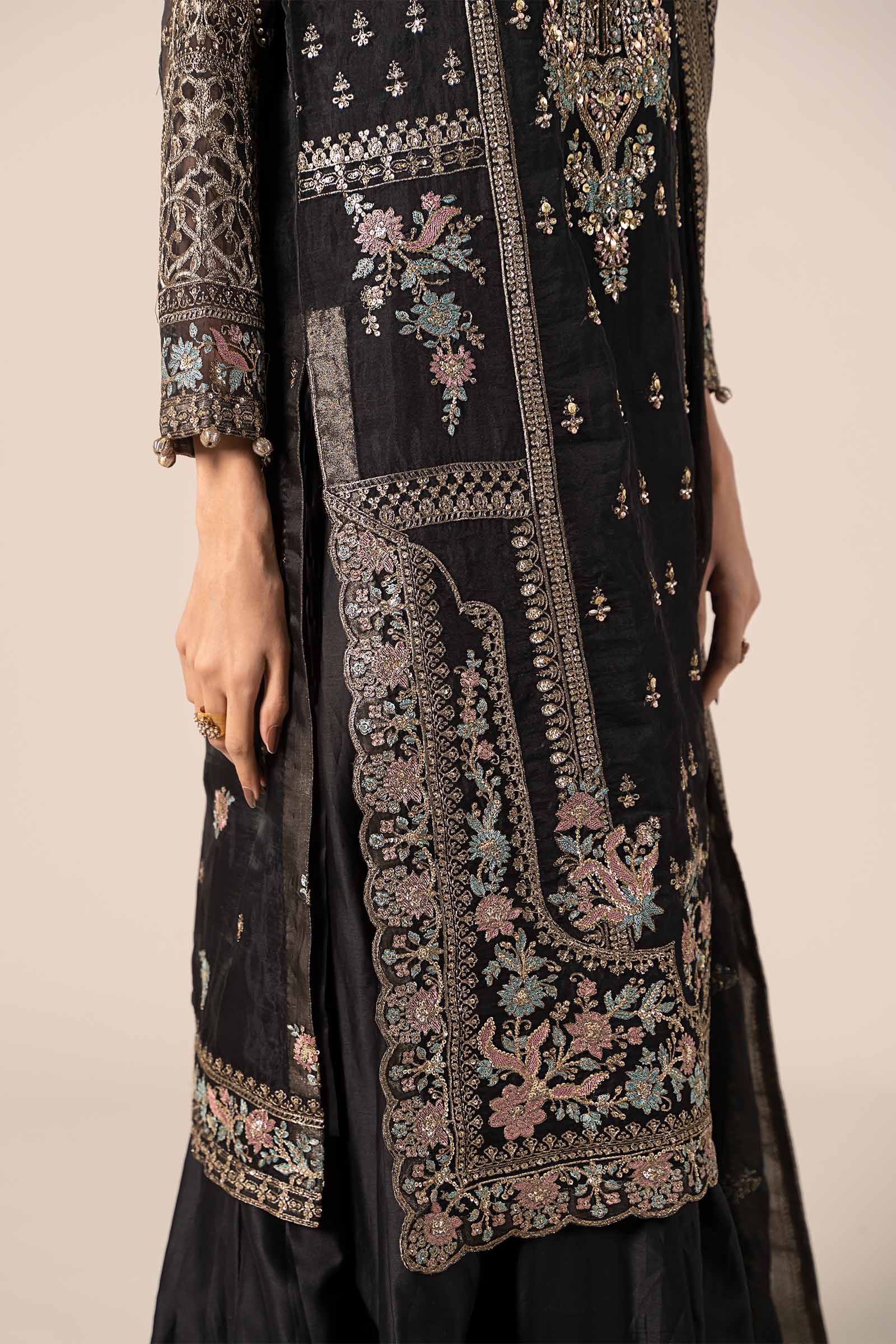 3 Piece Embroidered Organza Suit - Image 11