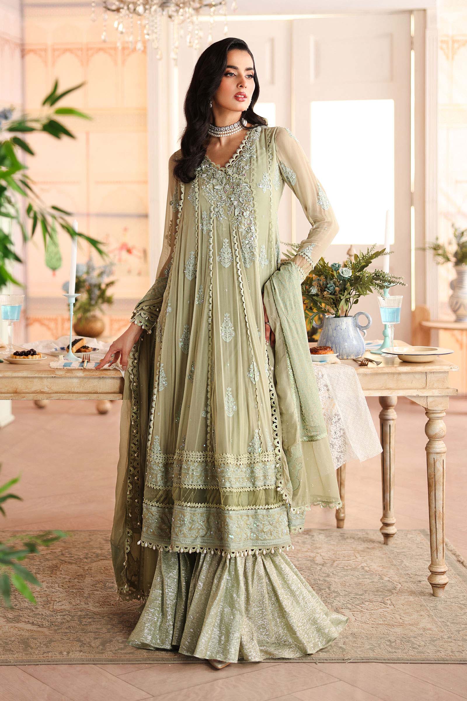 3 Piece Embroidered Chiffon Suit - Image 7