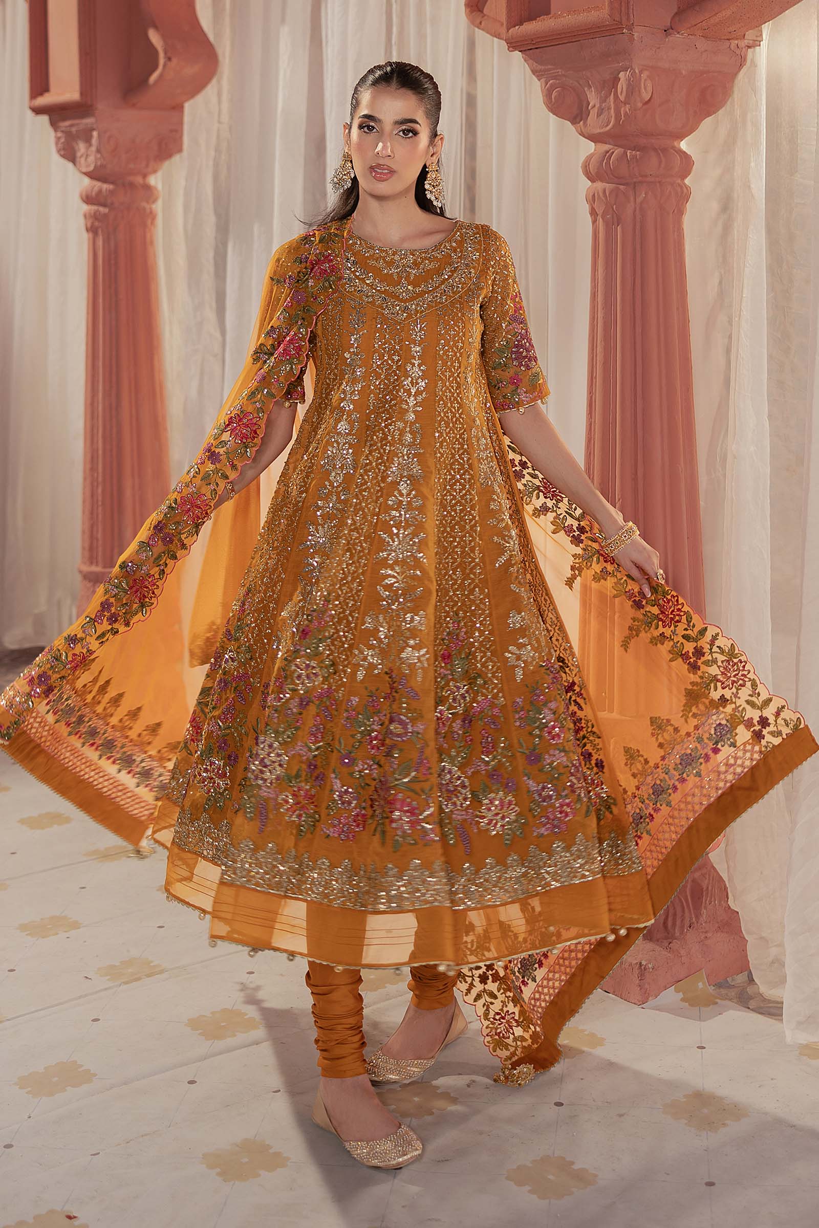 3 Piece Embroidered Organza Suit - Image 7