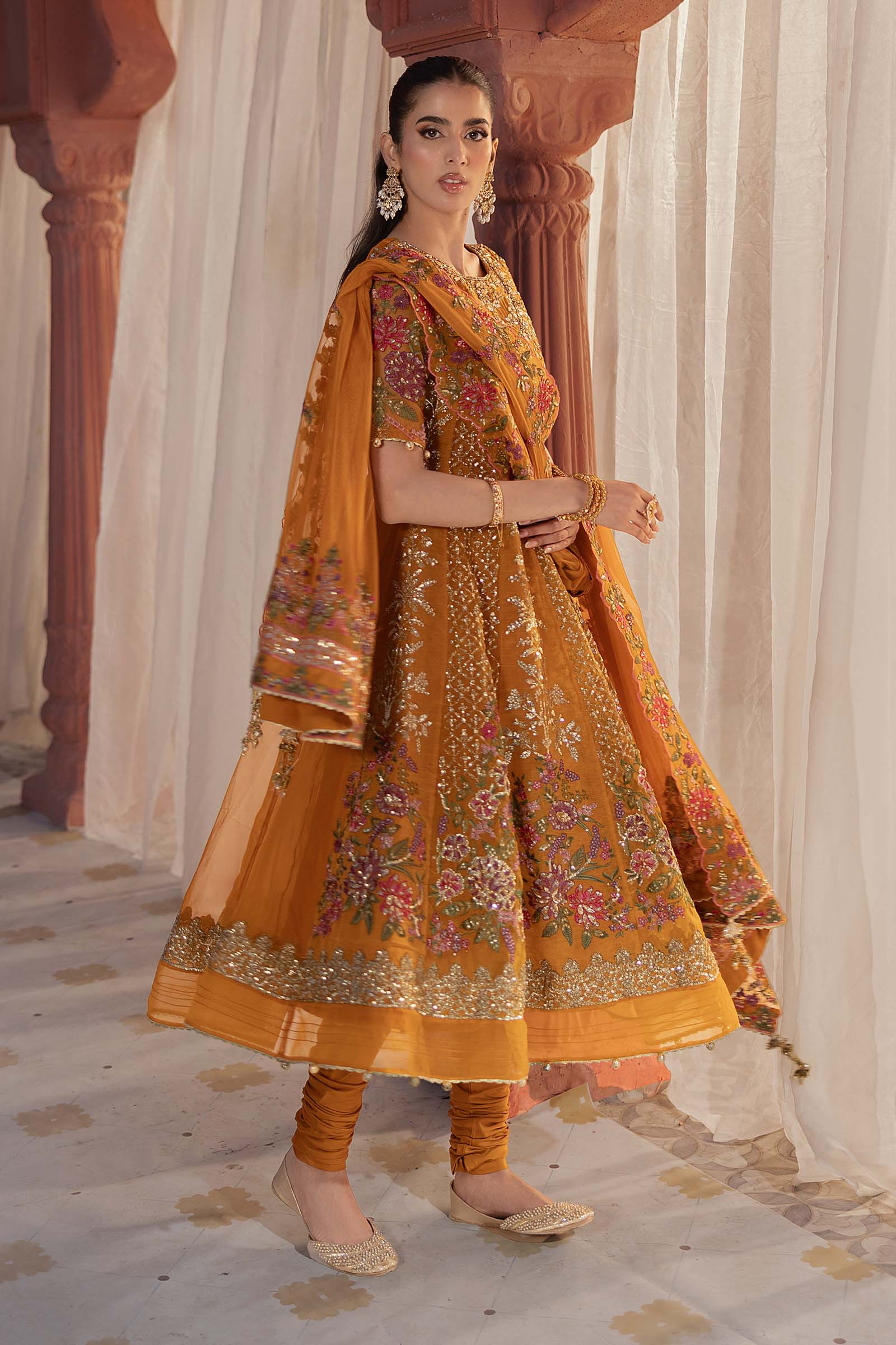3 Piece Embroidered Organza Suit - Image 8