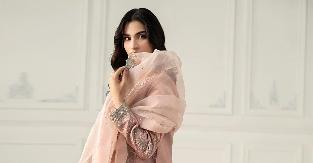 3 Piece Embroidered Raw Silk Suit - Image 13