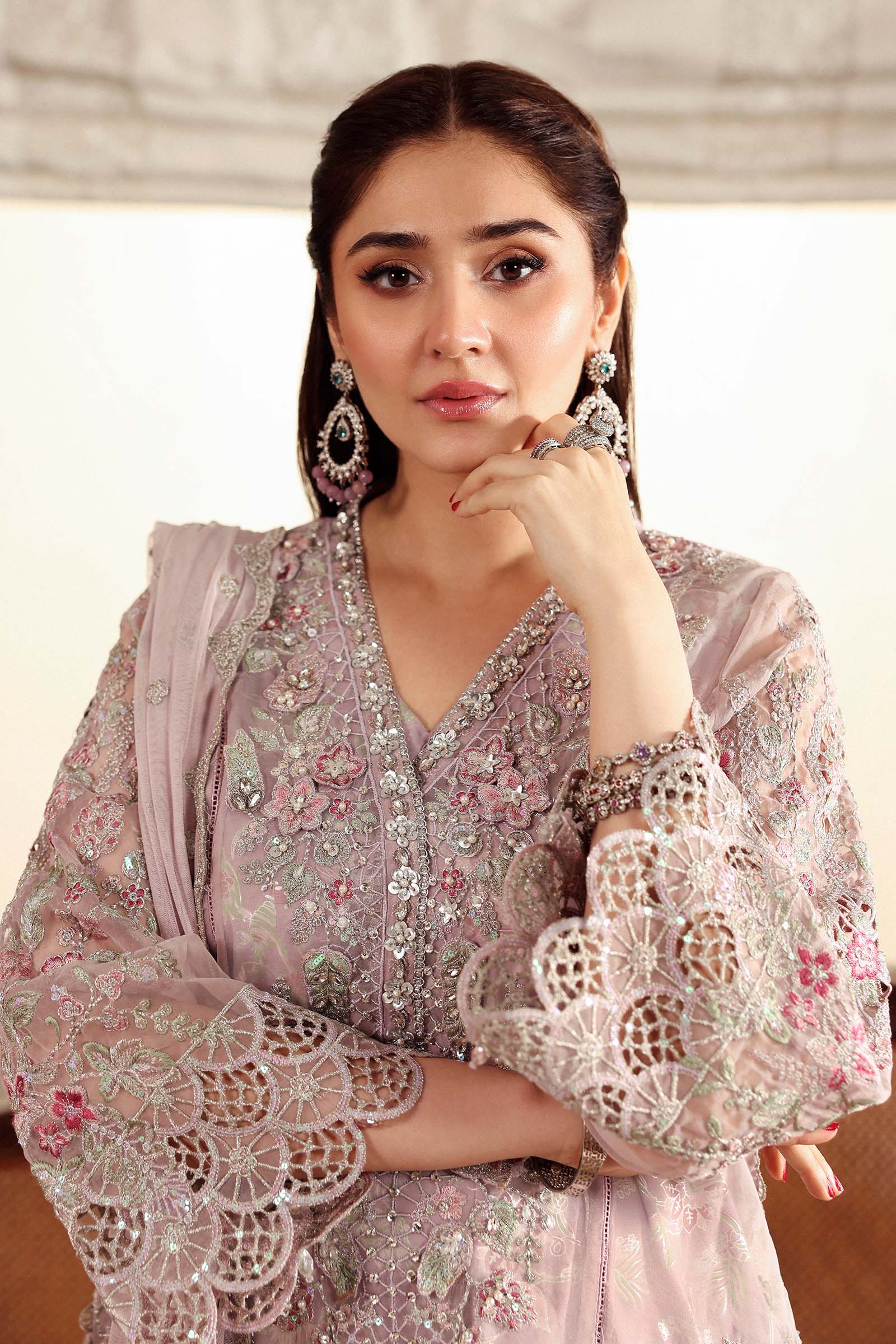 3 Piece Embroidered Organza Suit - Image 2