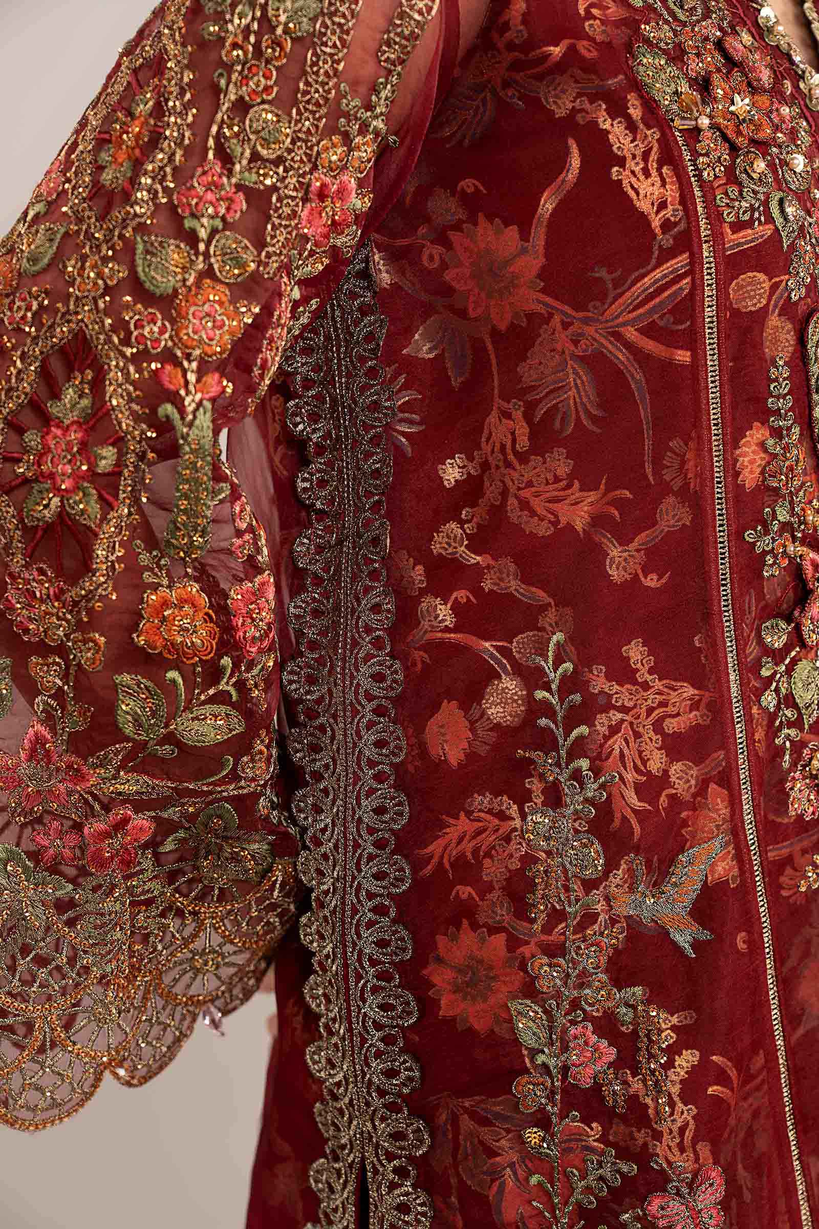 3 Piece Embroidered Organza Suit - Image 5