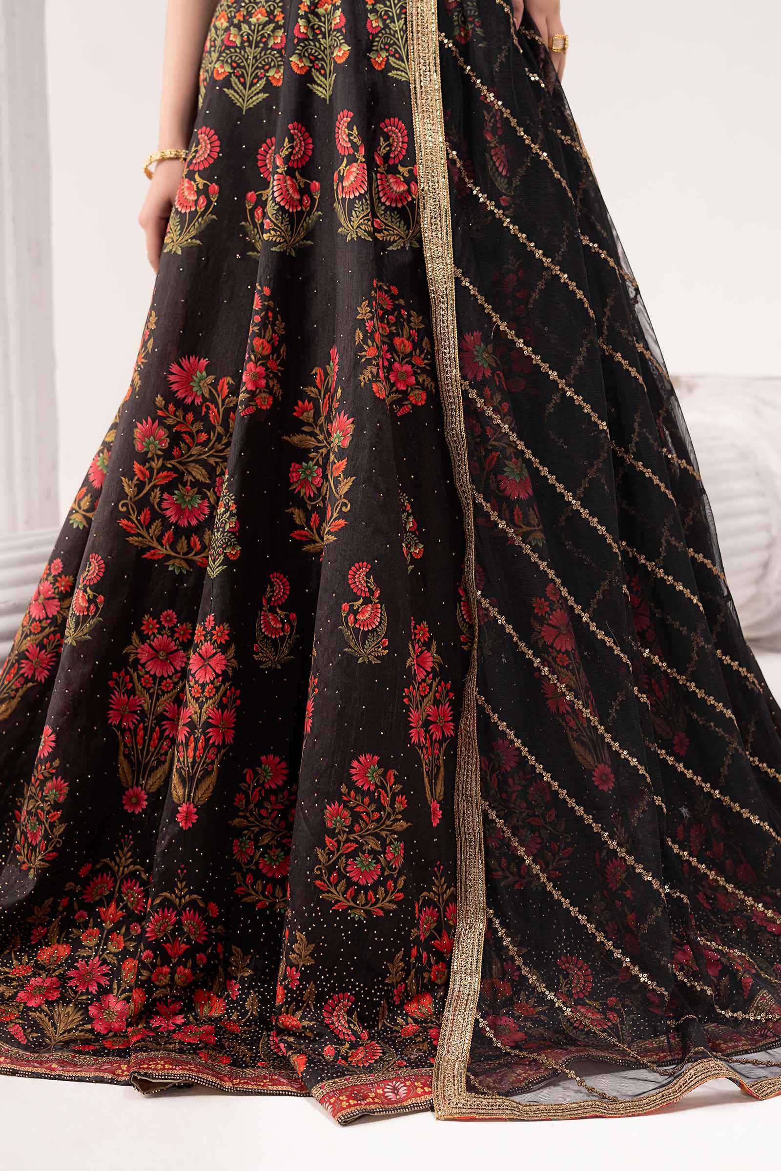 3 Piece Embroidered Raw Silk Suit - Image 4