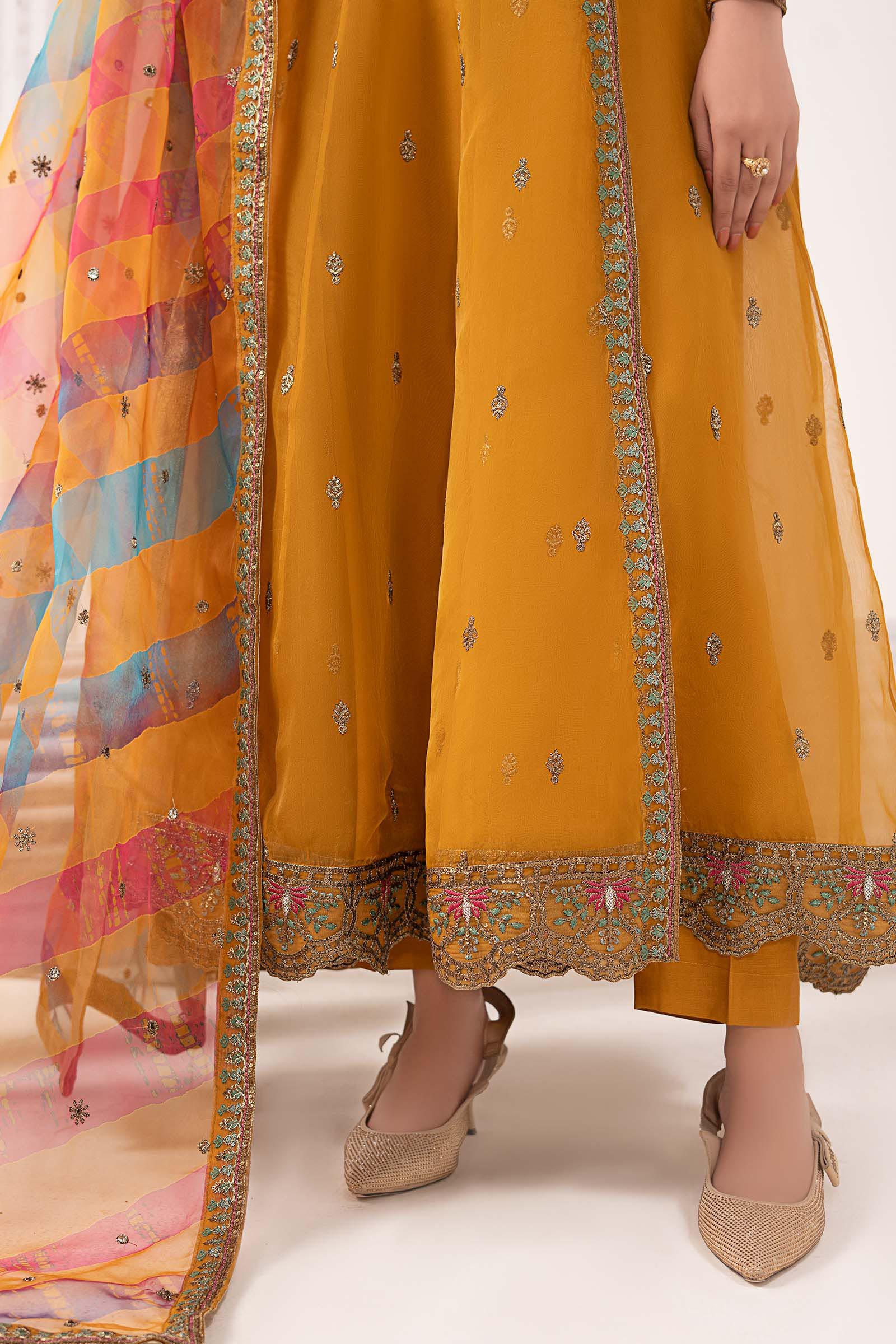 3 Piece Embroidered Organza Suit - Image 6