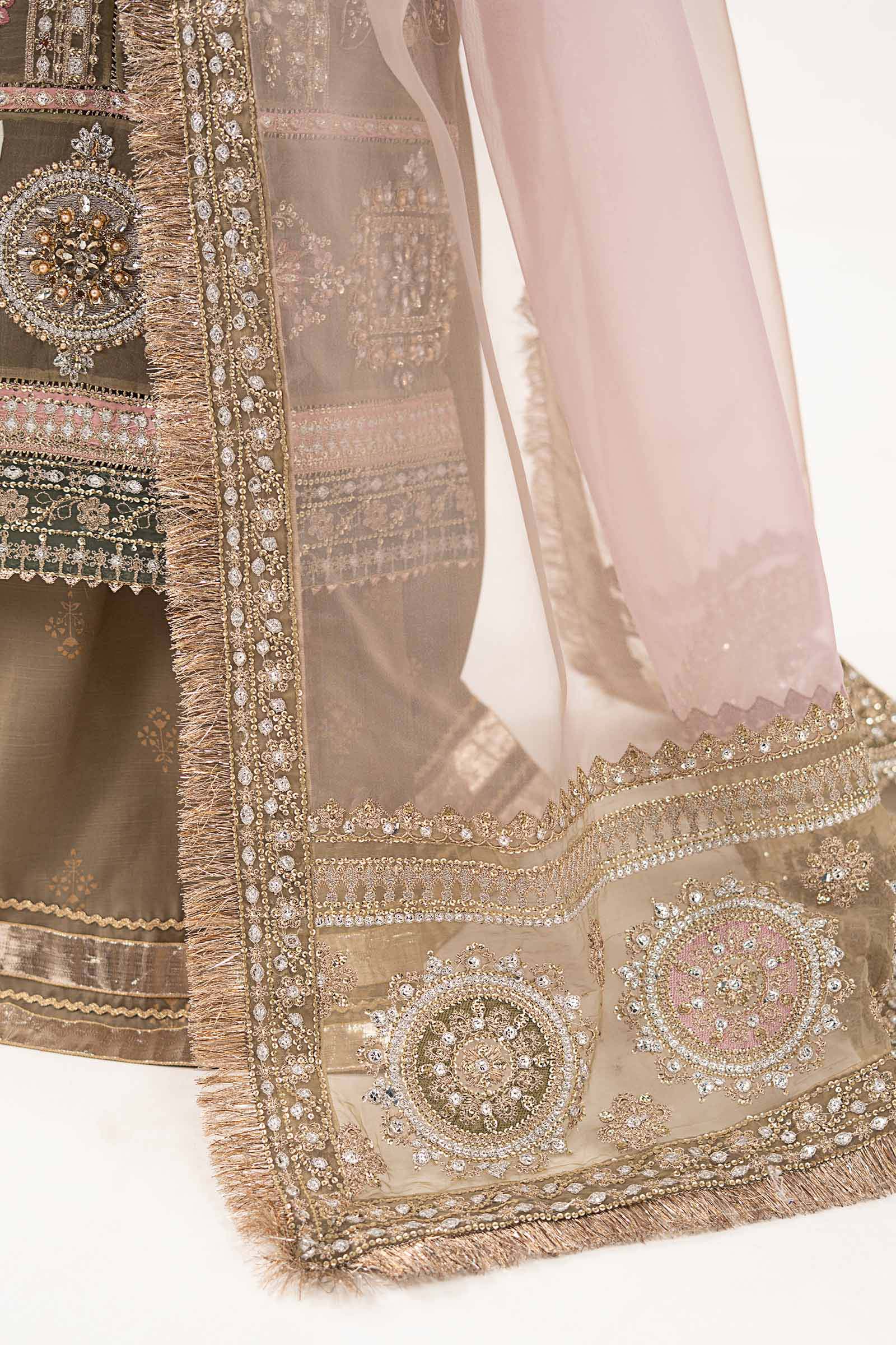 3 Piece Embroidered Organza Suit - Image 7