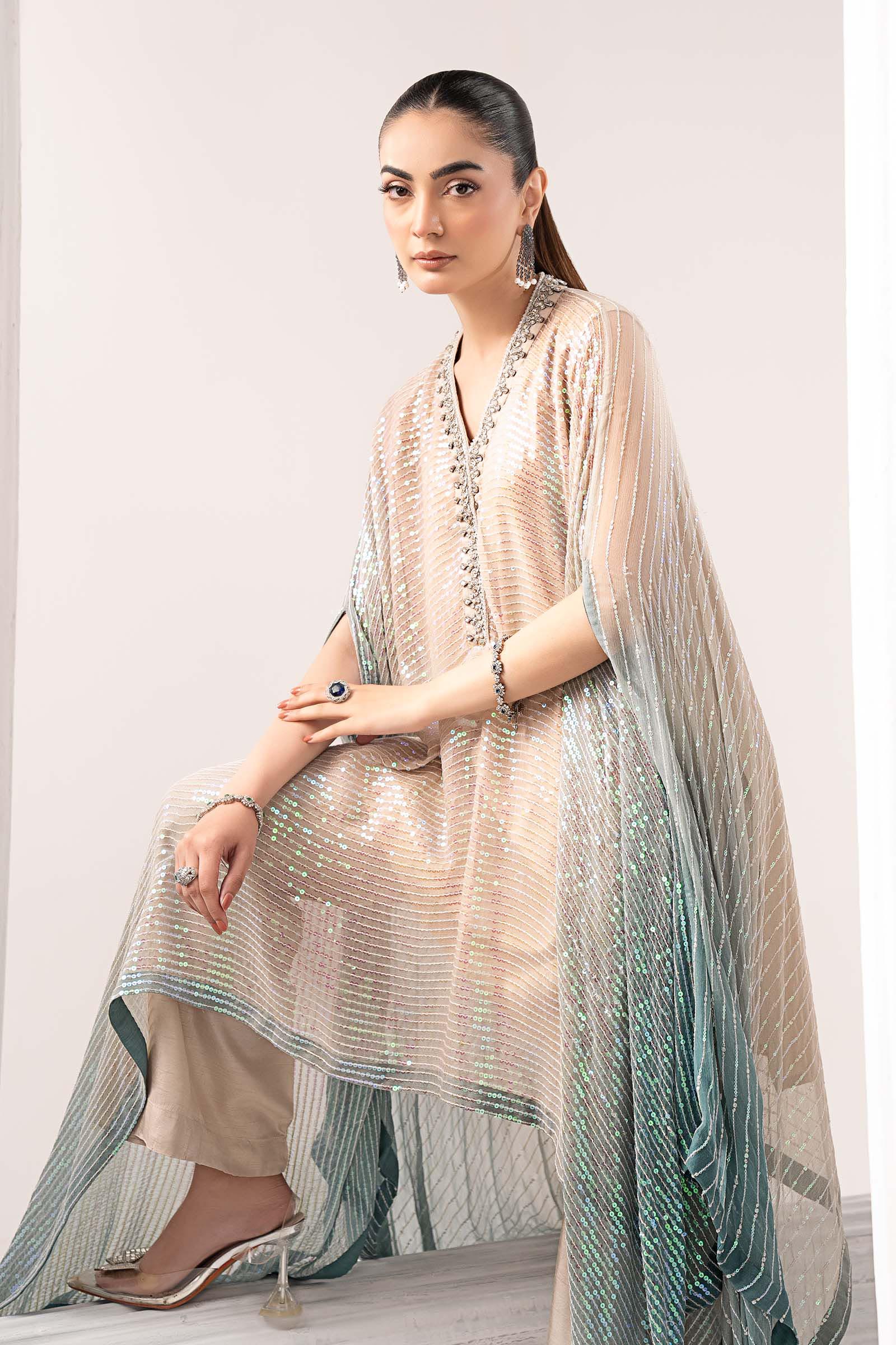 3 Piece Embroidered Chiffon Suit - Image 3