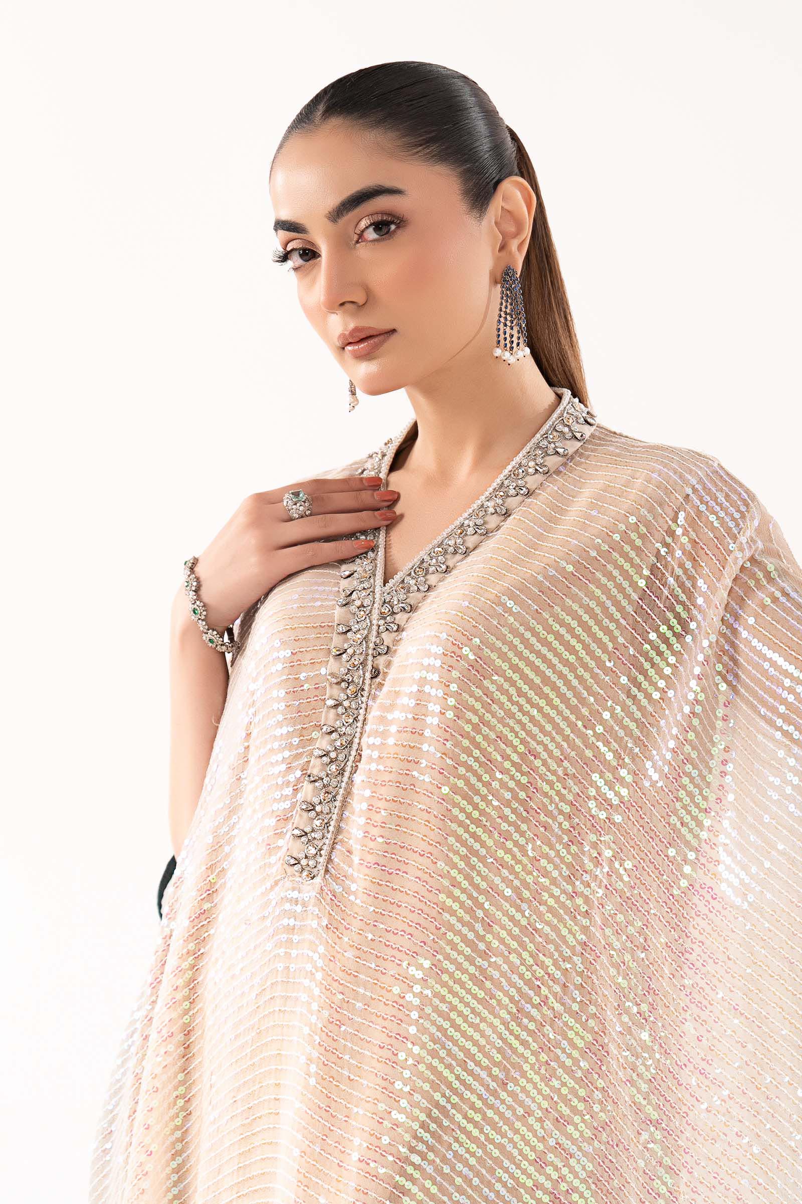 3 Piece Embroidered Chiffon Suit - Image 4