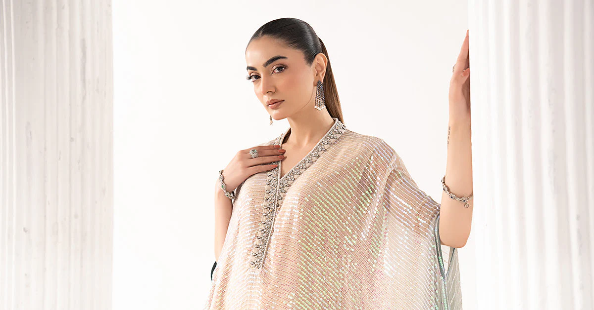 3 Piece Embroidered Chiffon Suit - Image 7