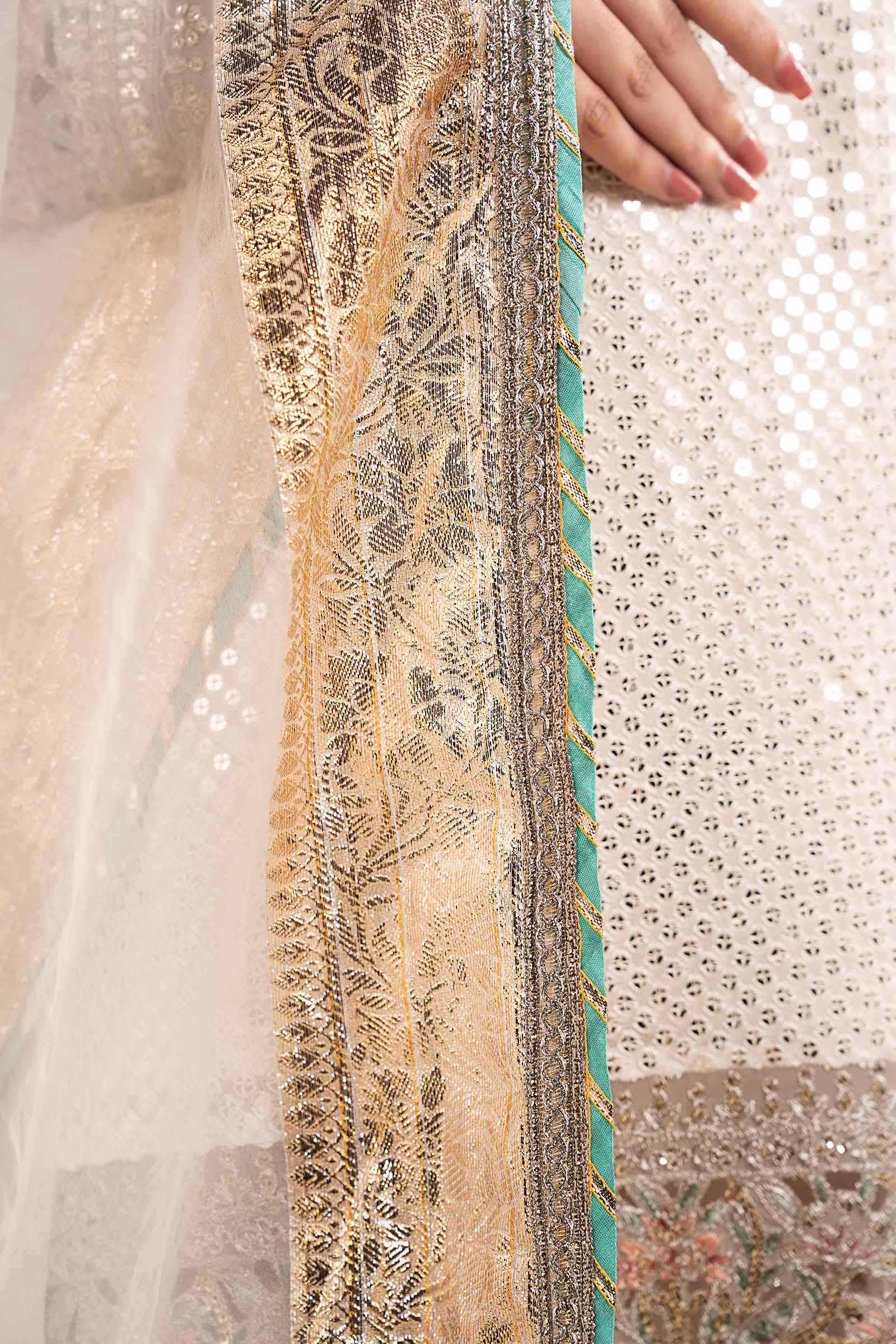 3 Piece Embroidered Chiffon Suit - Image 4
