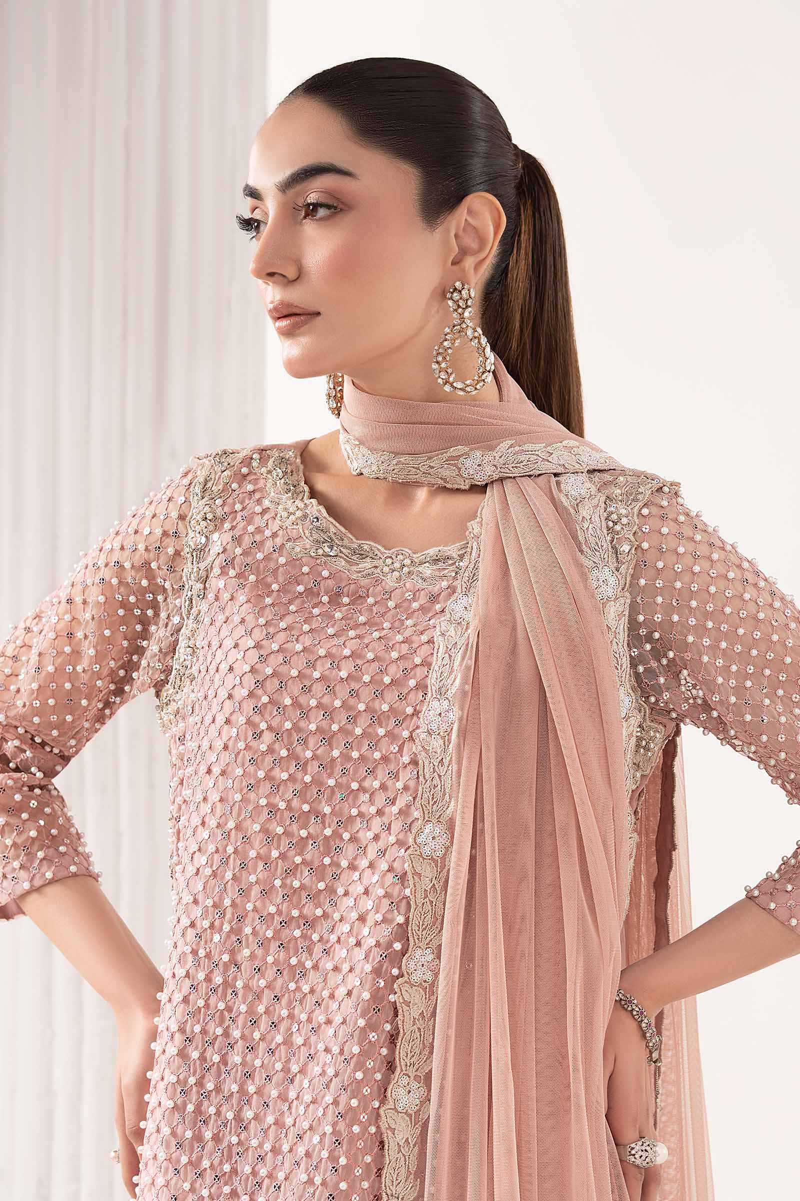 3 Piece Embroidered Organza Suit - Image 2
