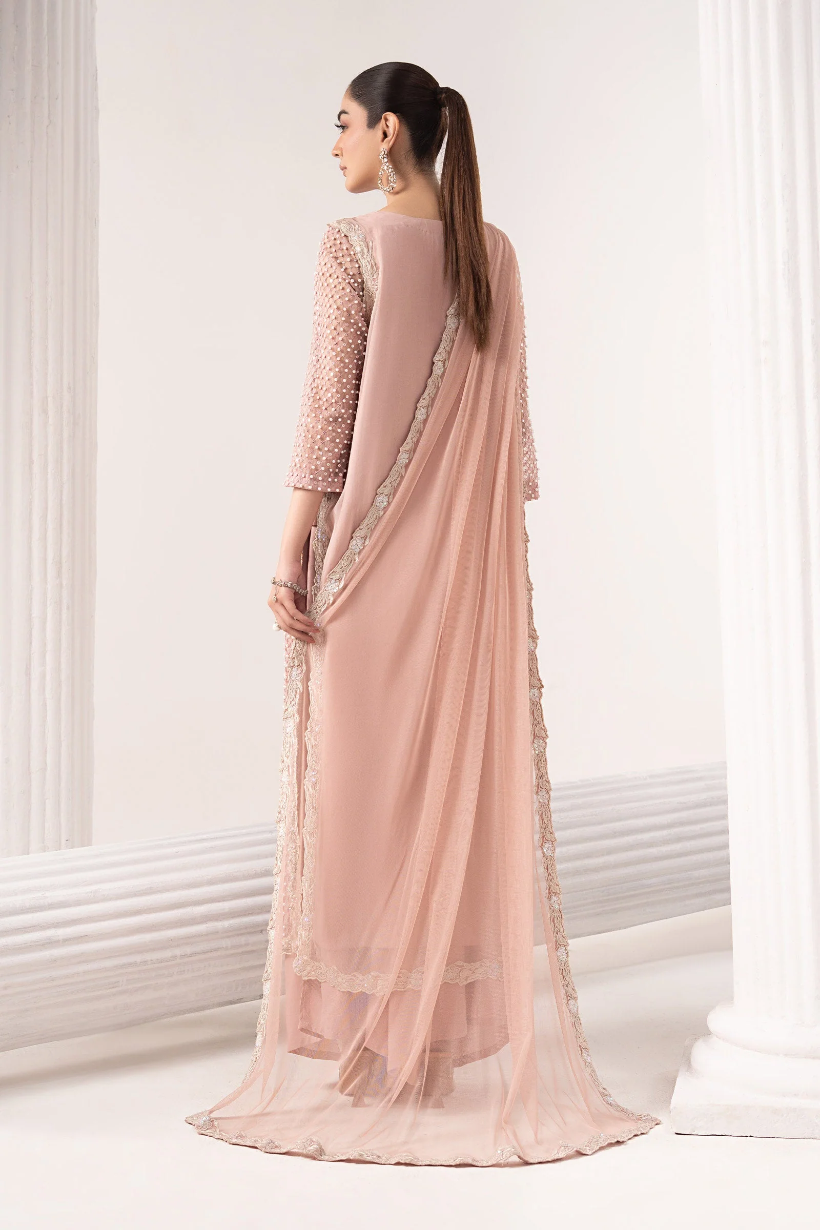 3 Piece Embroidered Organza Suit - Image 7