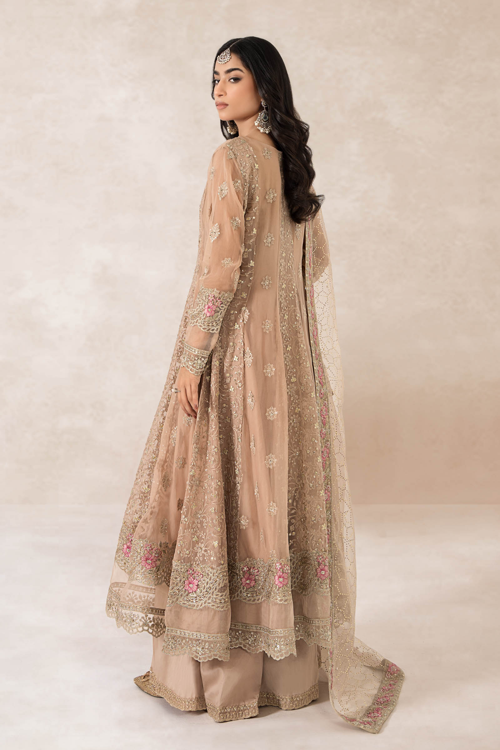 3 Piece Embroidered Bamber Chiffon Suit - Image 6