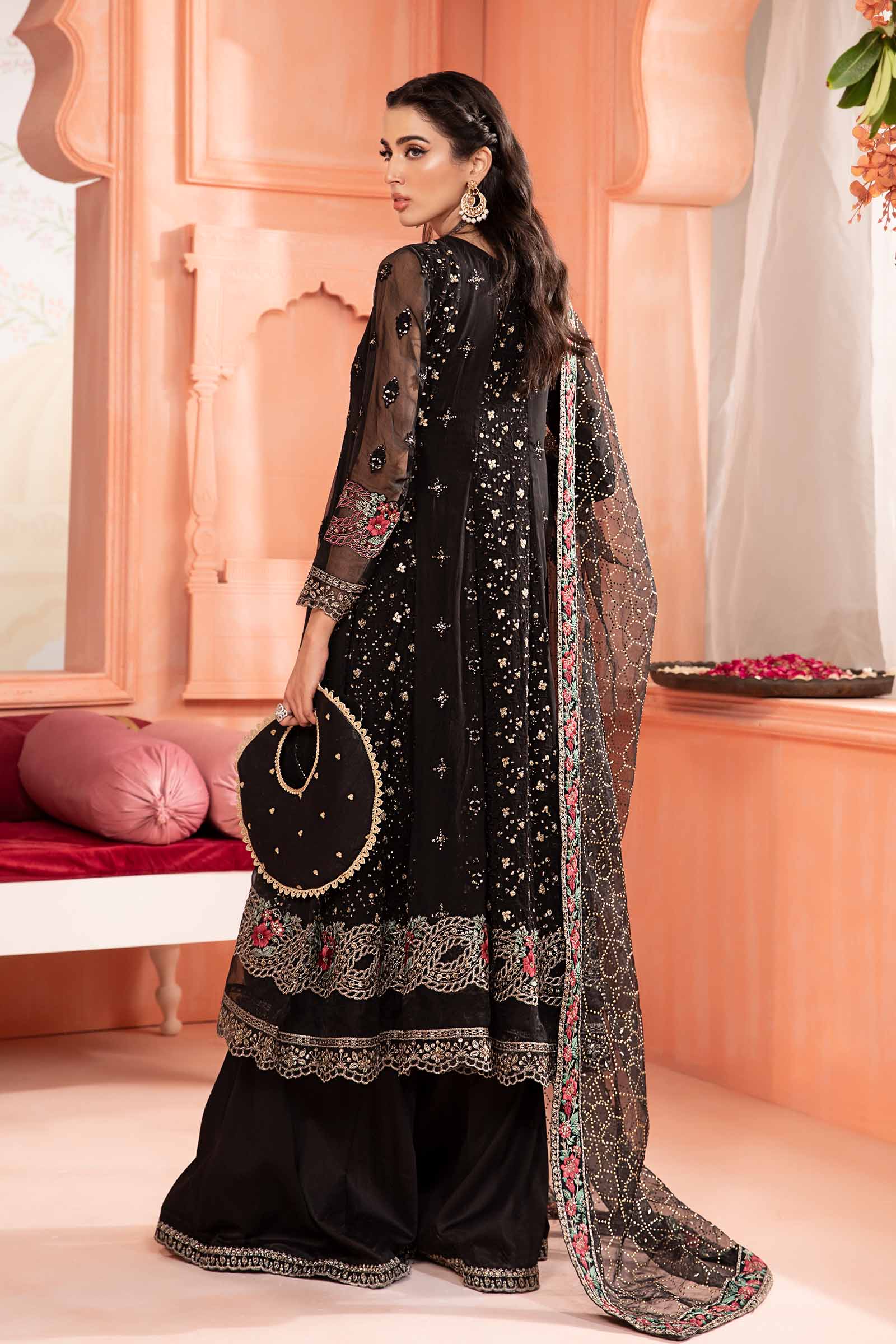 3 Piece Embroidered Bamber Chiffon Suit - Image 5