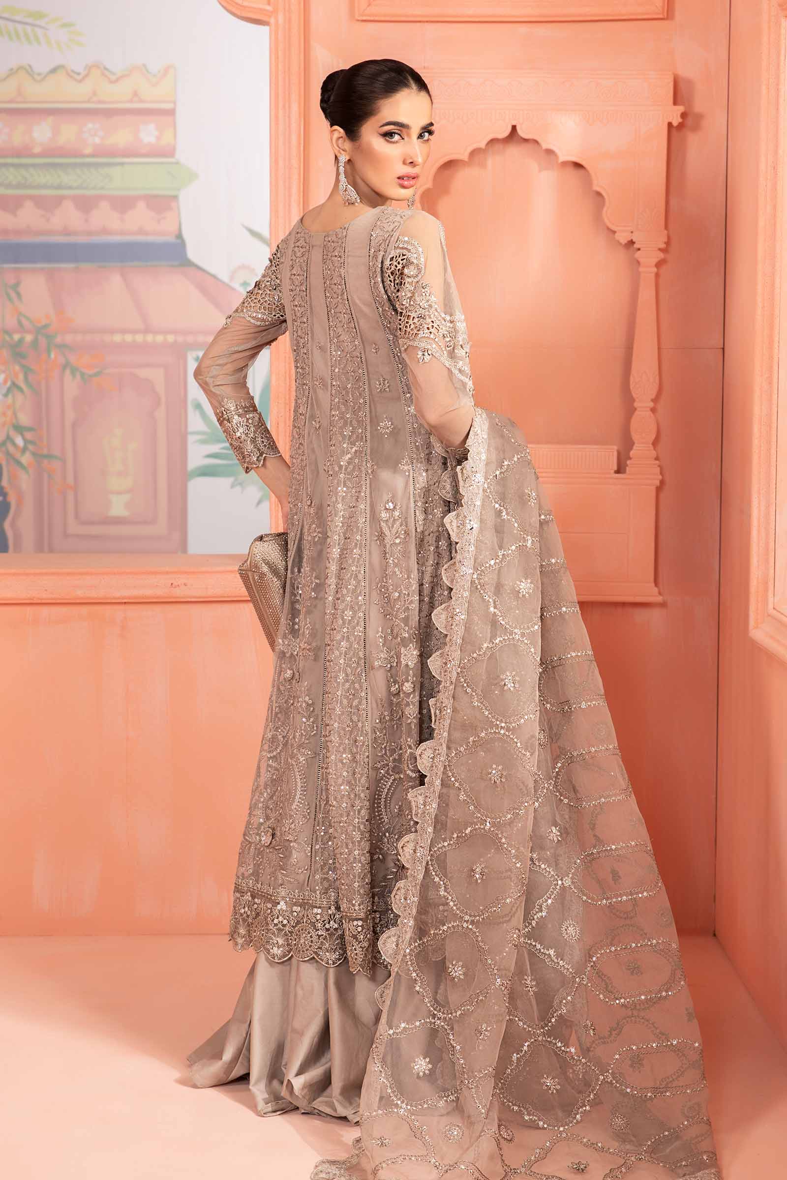 3 Piece Embroidered Net Suit - Image 4