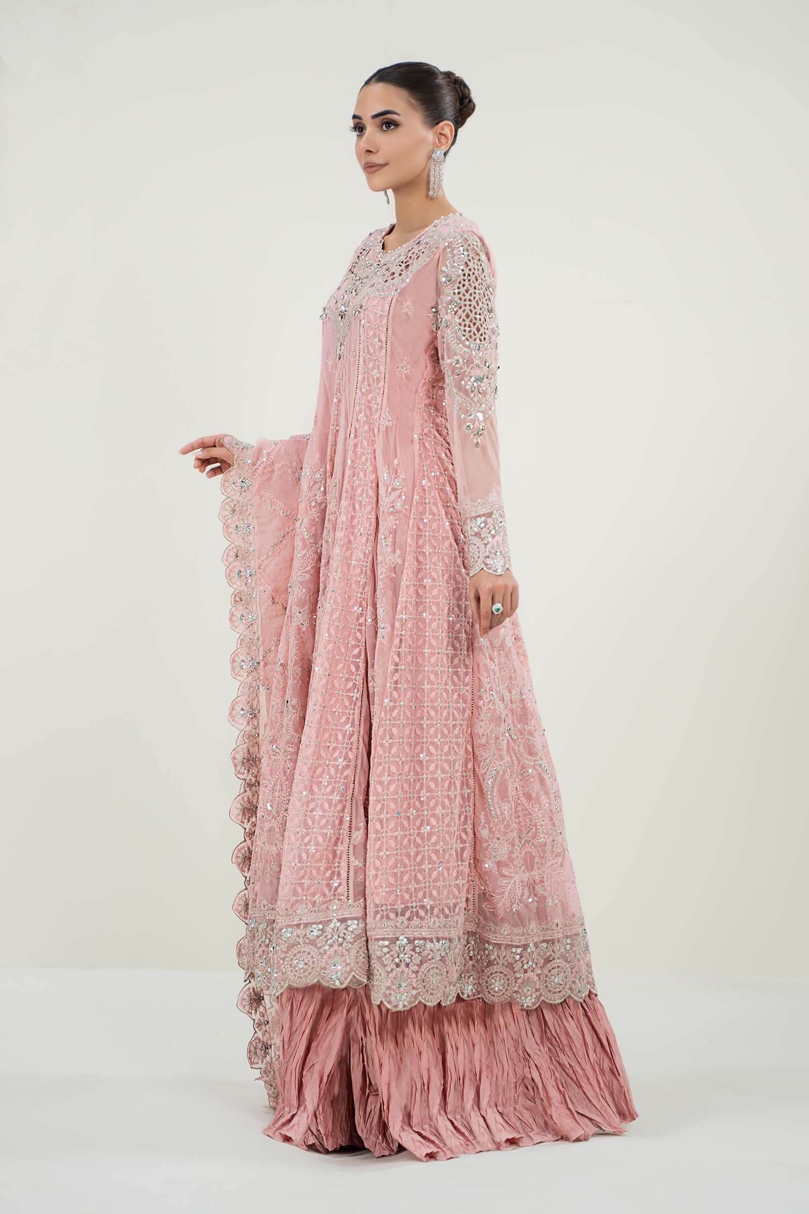 3 Piece Embroidered Net Suit - Image 3