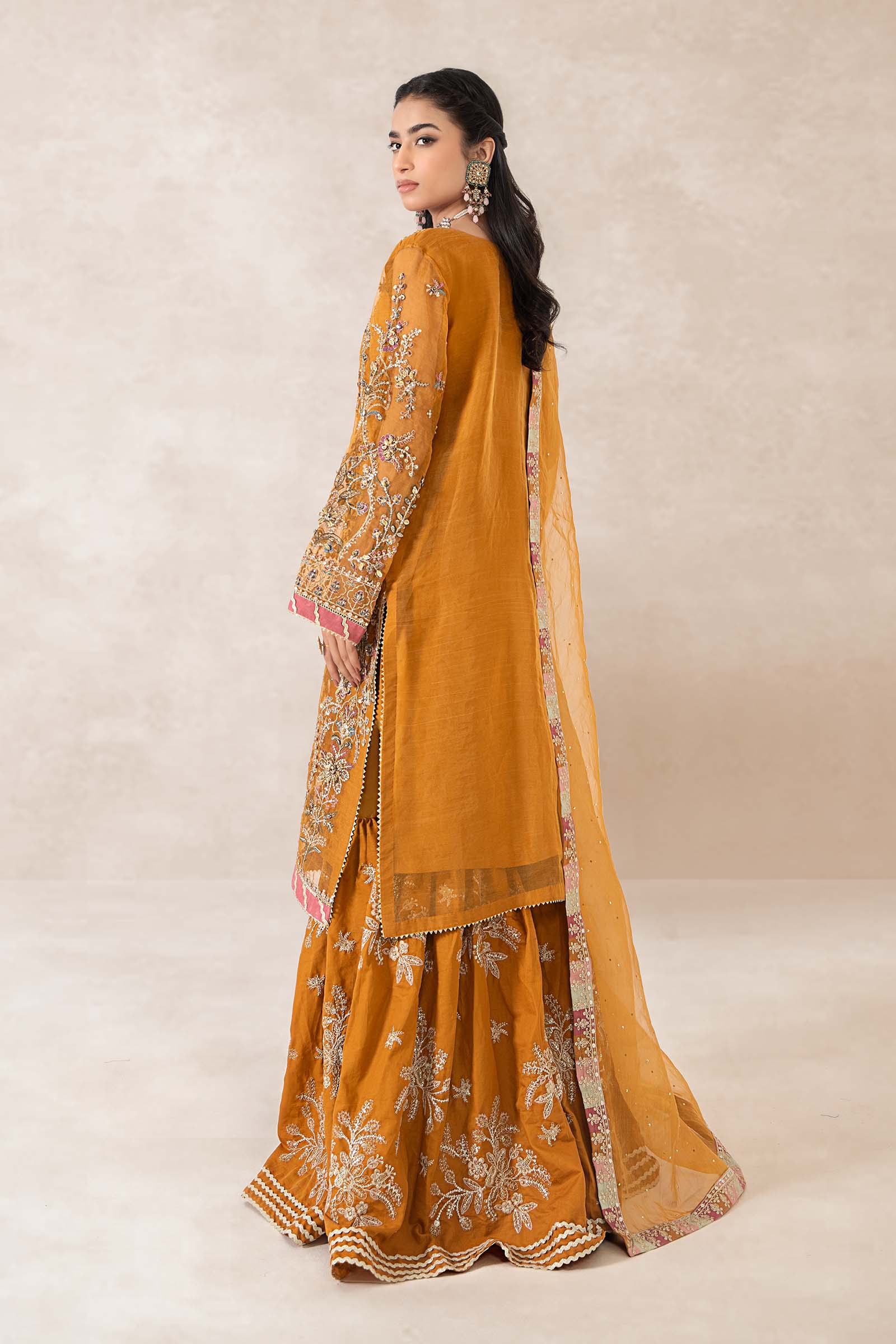 3 Piece Embellished Organza Suit - Image 6