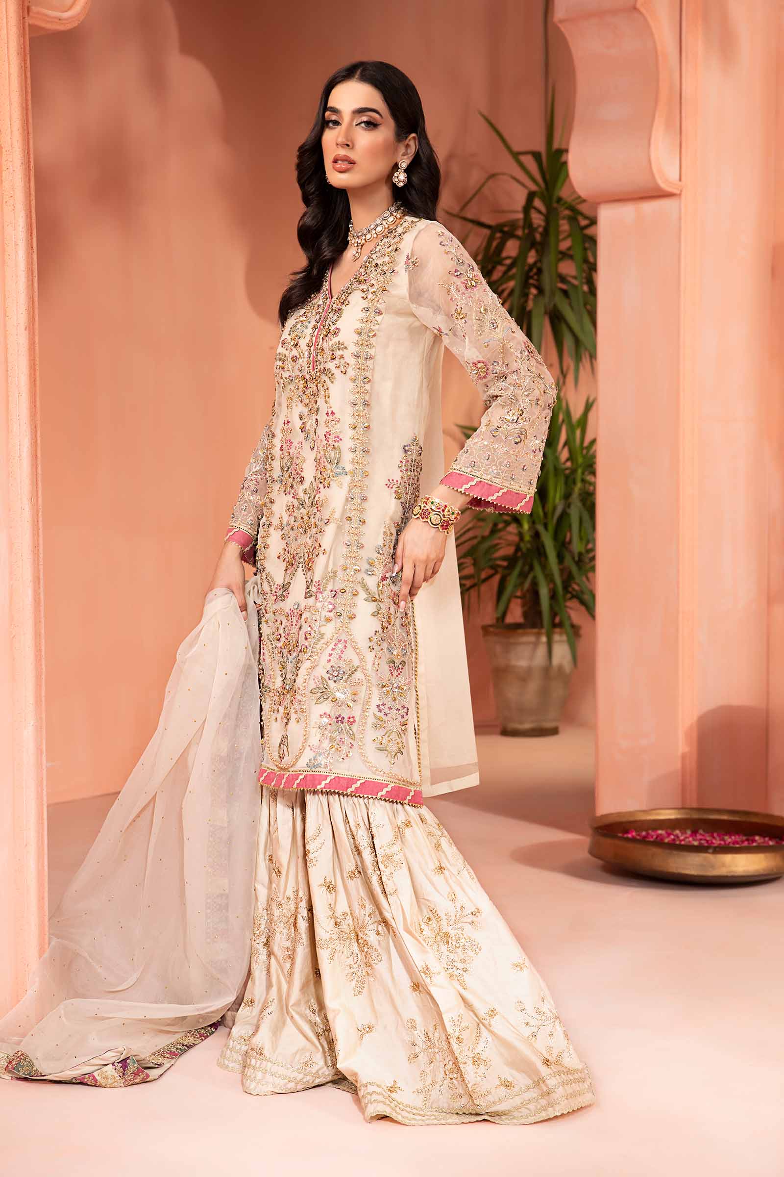 3 Piece Embellished Organza Suit - Image 4