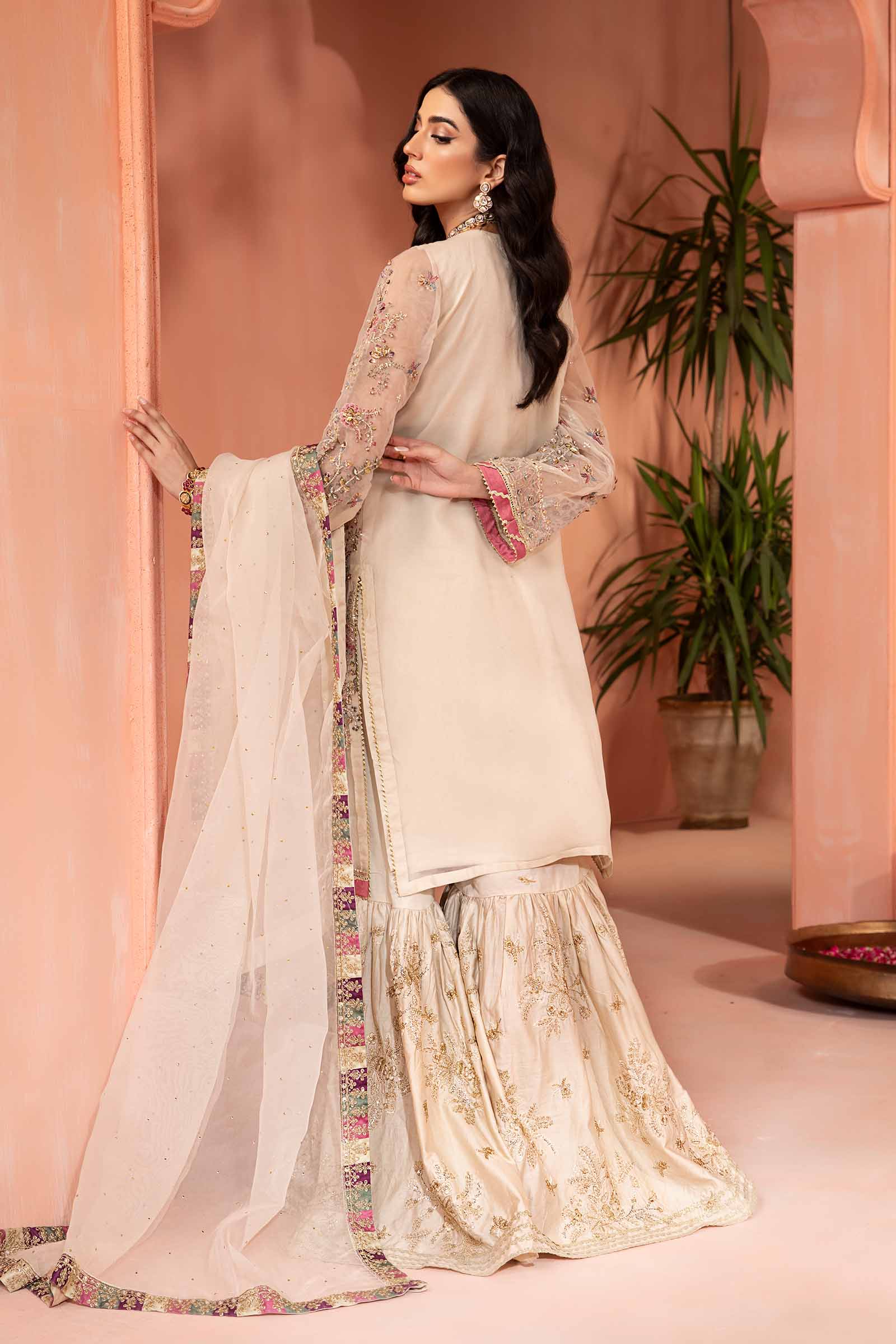 3 Piece Embellished Organza Suit - Image 5