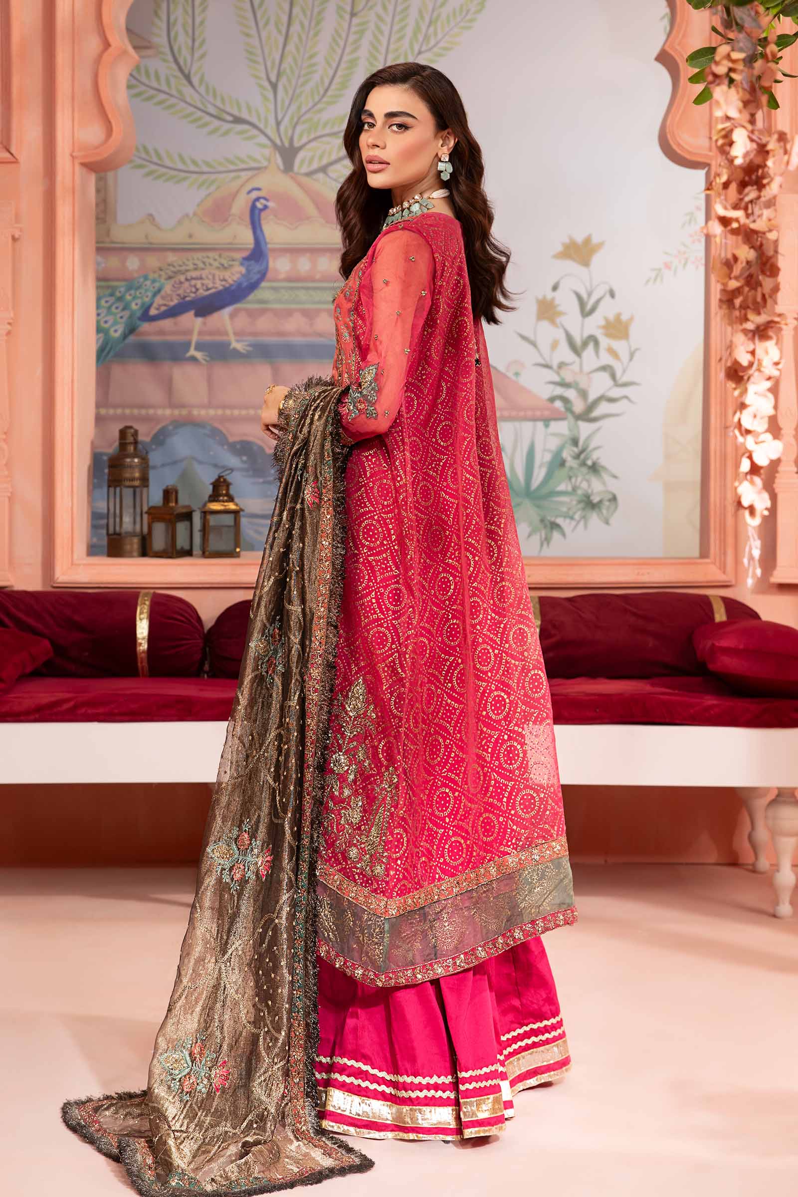 3 Piece Printed Organza Suit - Image 6