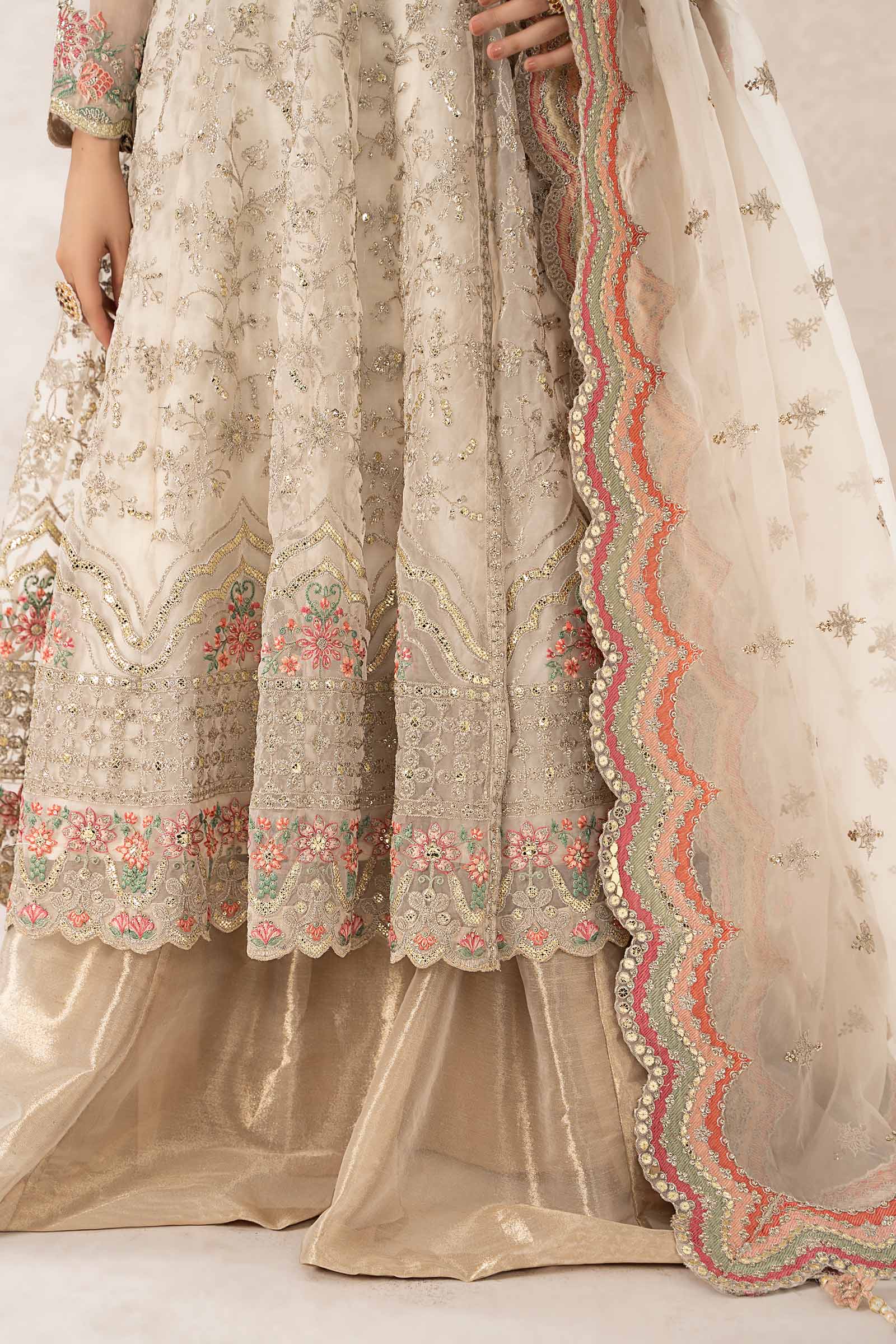 3 Piece Embroidered Organza Suit - Image 4