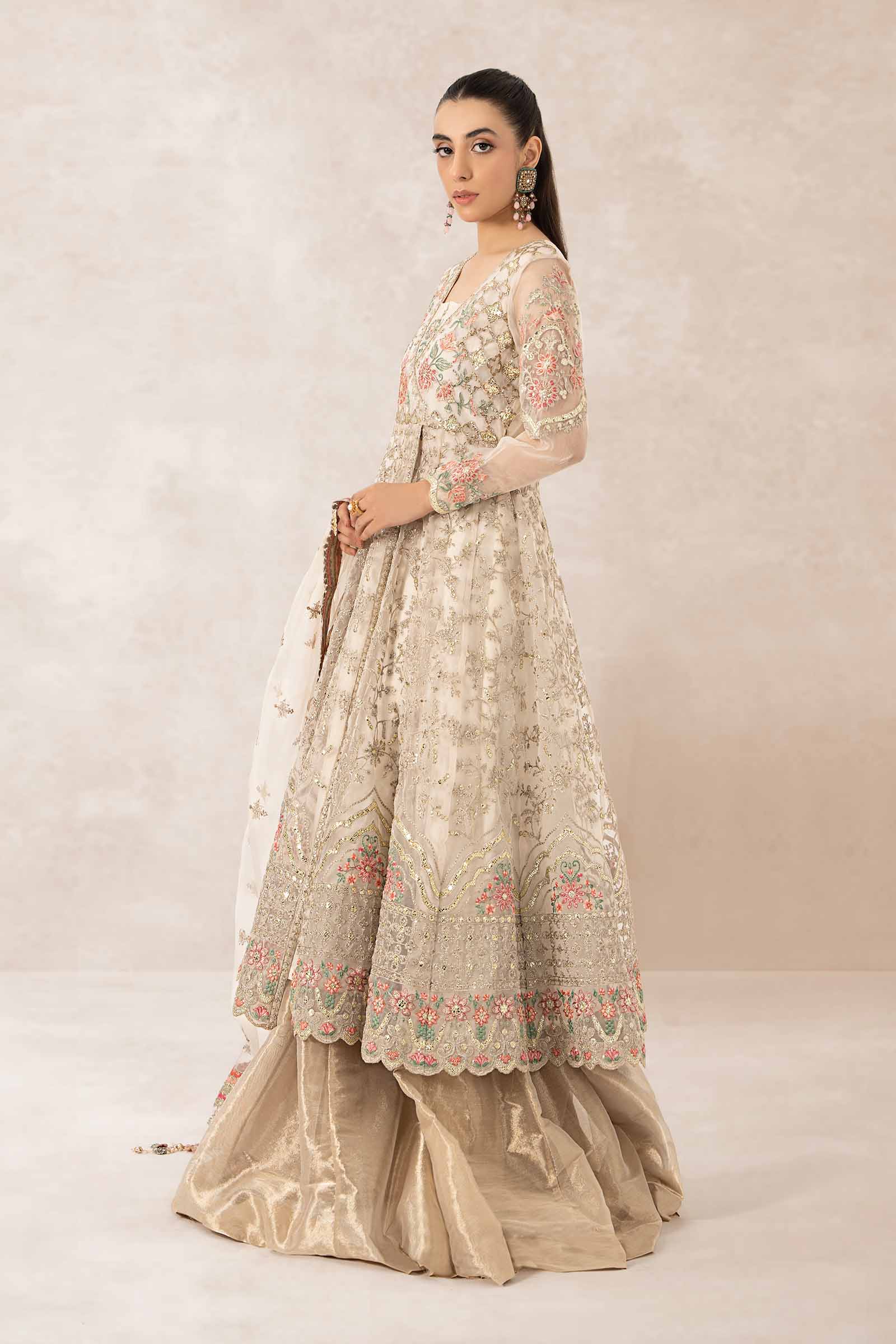 3 Piece Embroidered Organza Suit - Image 6