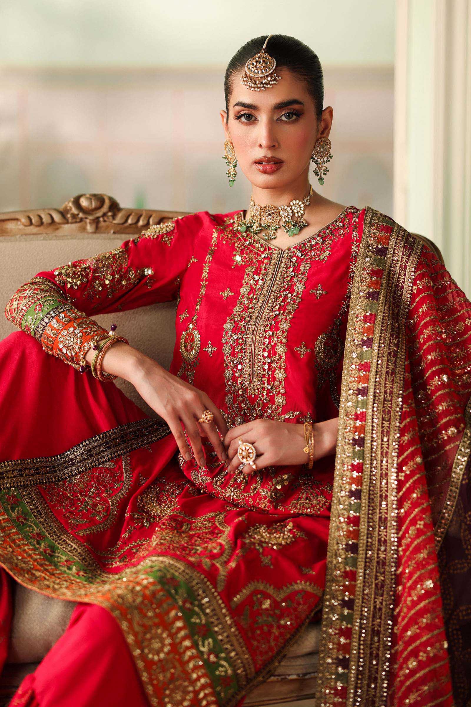 3 Piece Embroidered Bamber Raw Silk Suit - Image 3