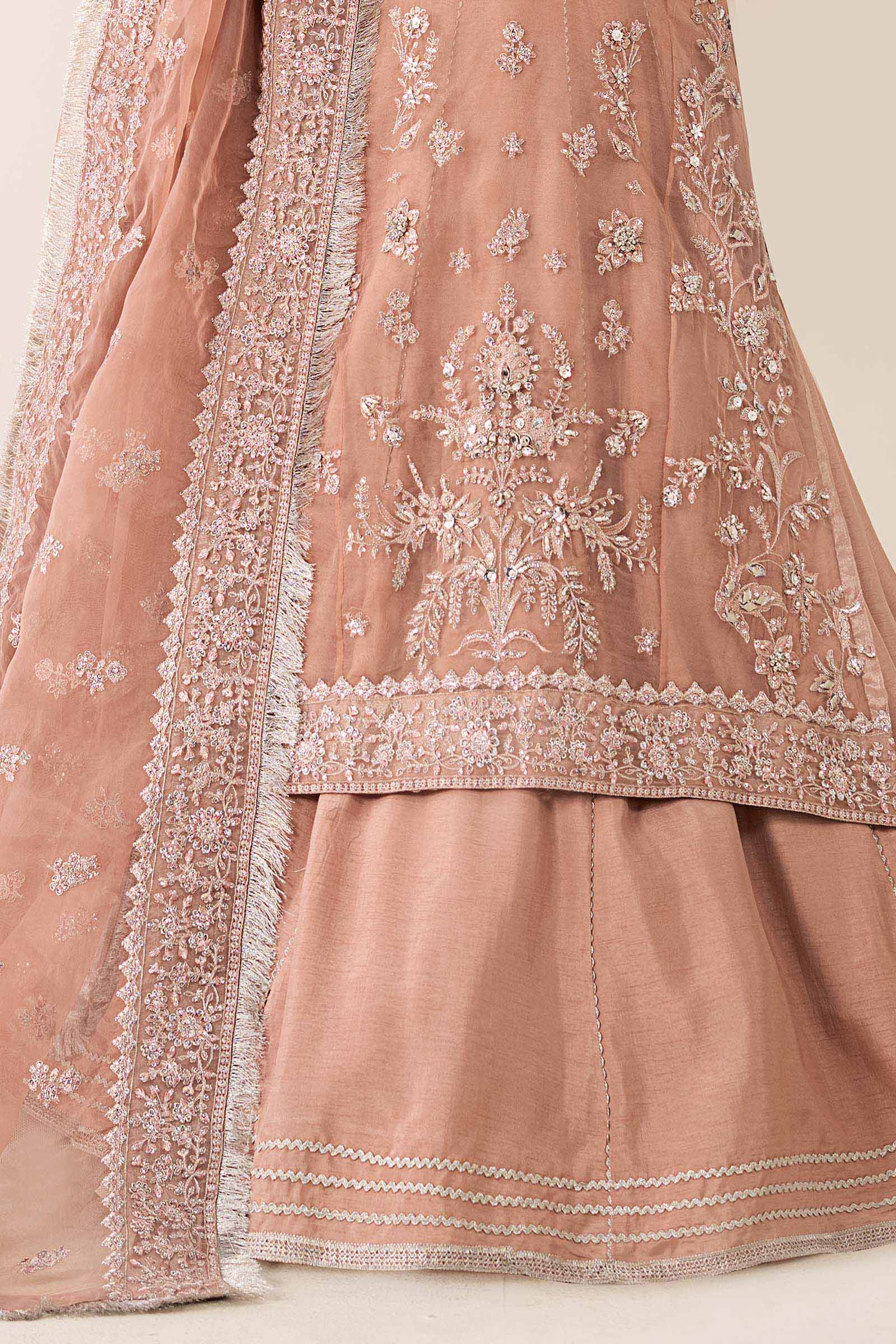 3 Piece Embroidered Organza Suit - Image 5