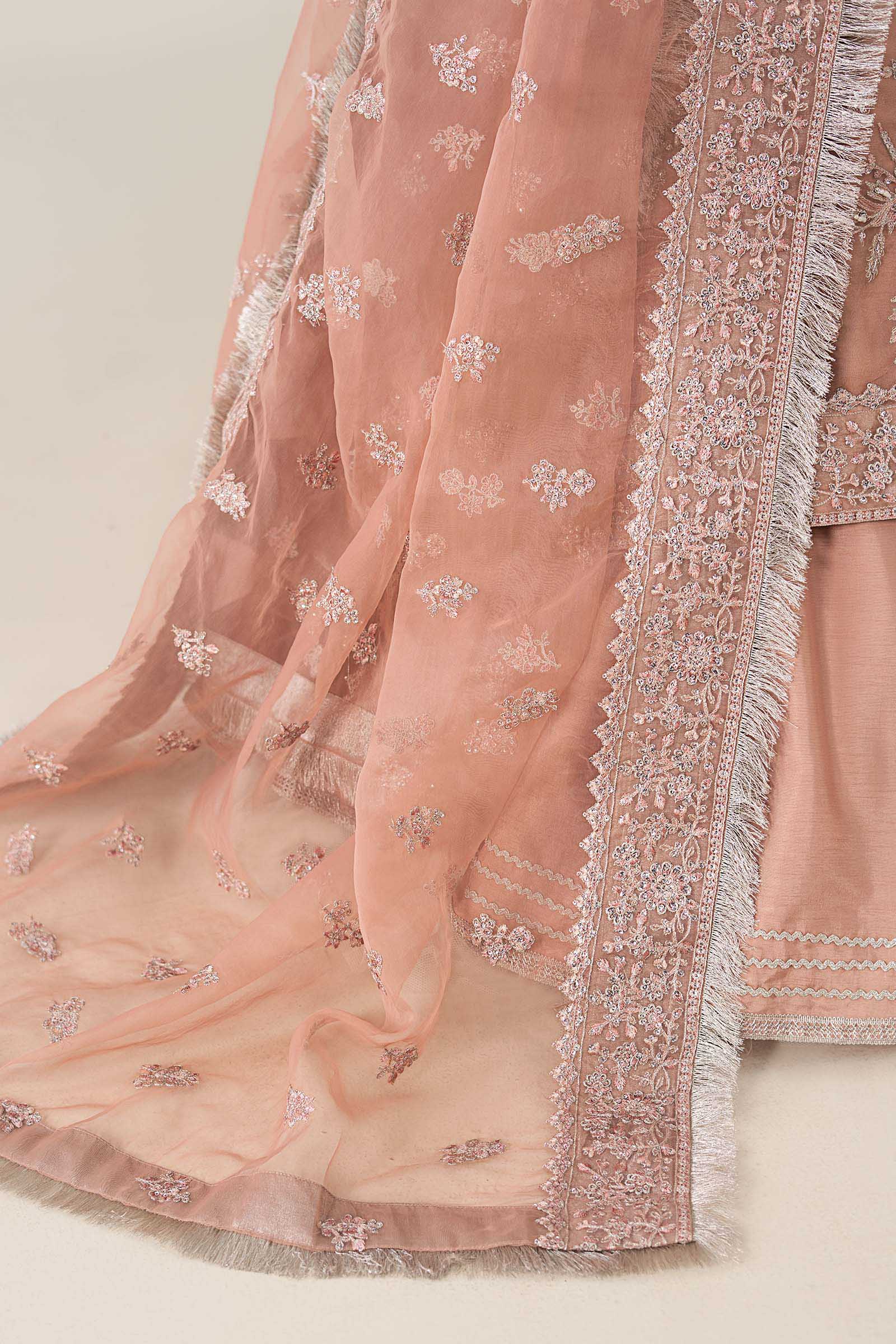 3 Piece Embroidered Organza Suit - Image 6