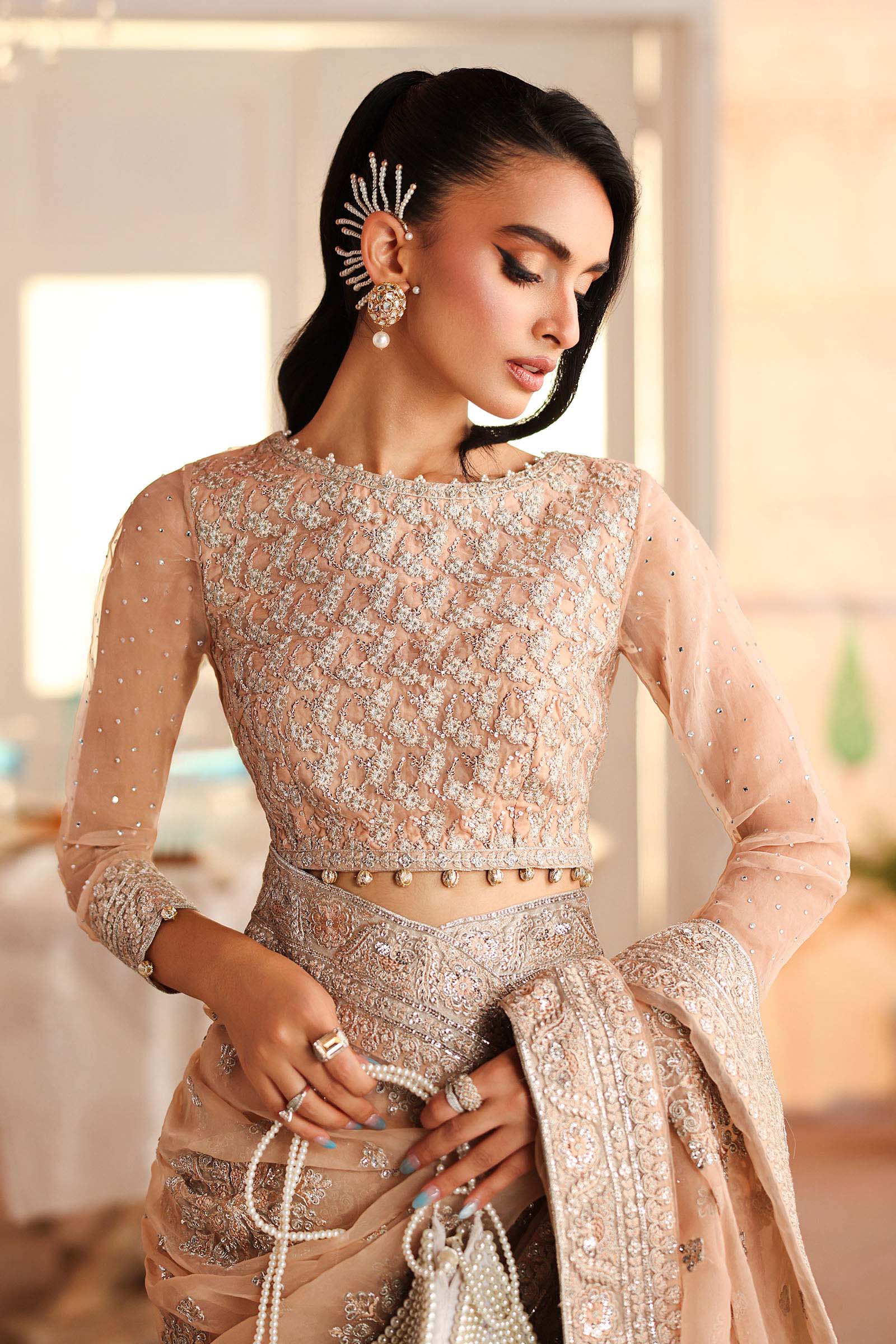 Embroidered Organza Saree - Image 2