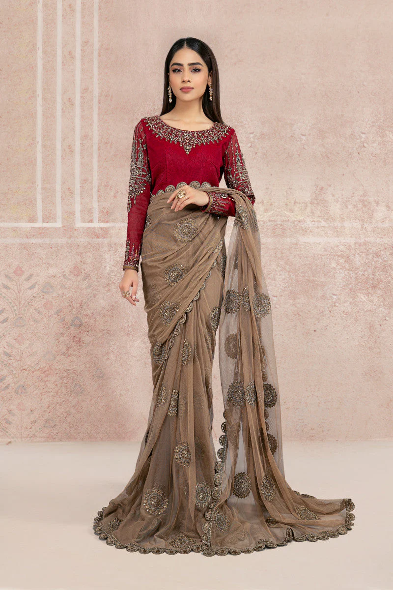 3 Piece Cotton Net Saree | SF-W20-48/A - Image 3