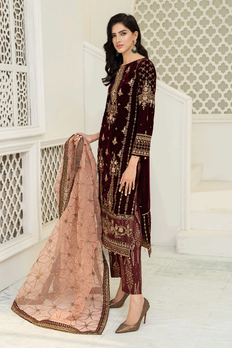 Suit Maroon SF-W22-03 - Image 3