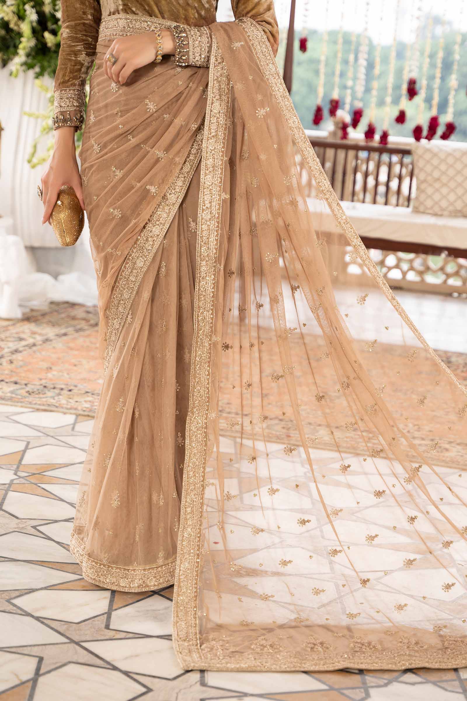 Saree Beige SF-W23-12 - Image 4