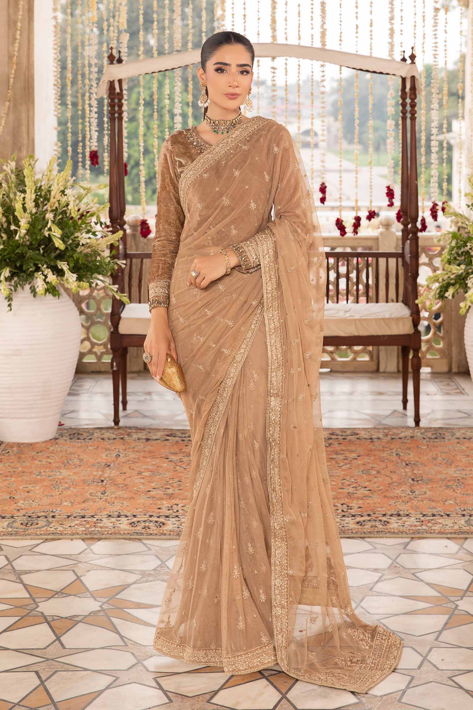 Saree Beige SF-W23-12 - Image 5